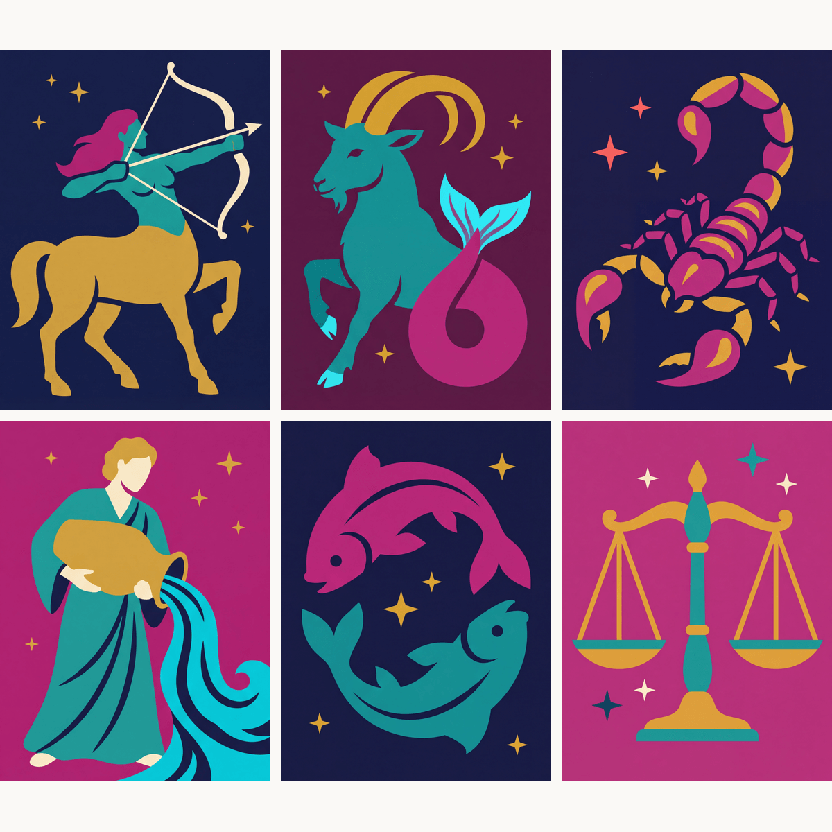 Zodiac Signs II - Number Artist Paint by Numbers Kits
