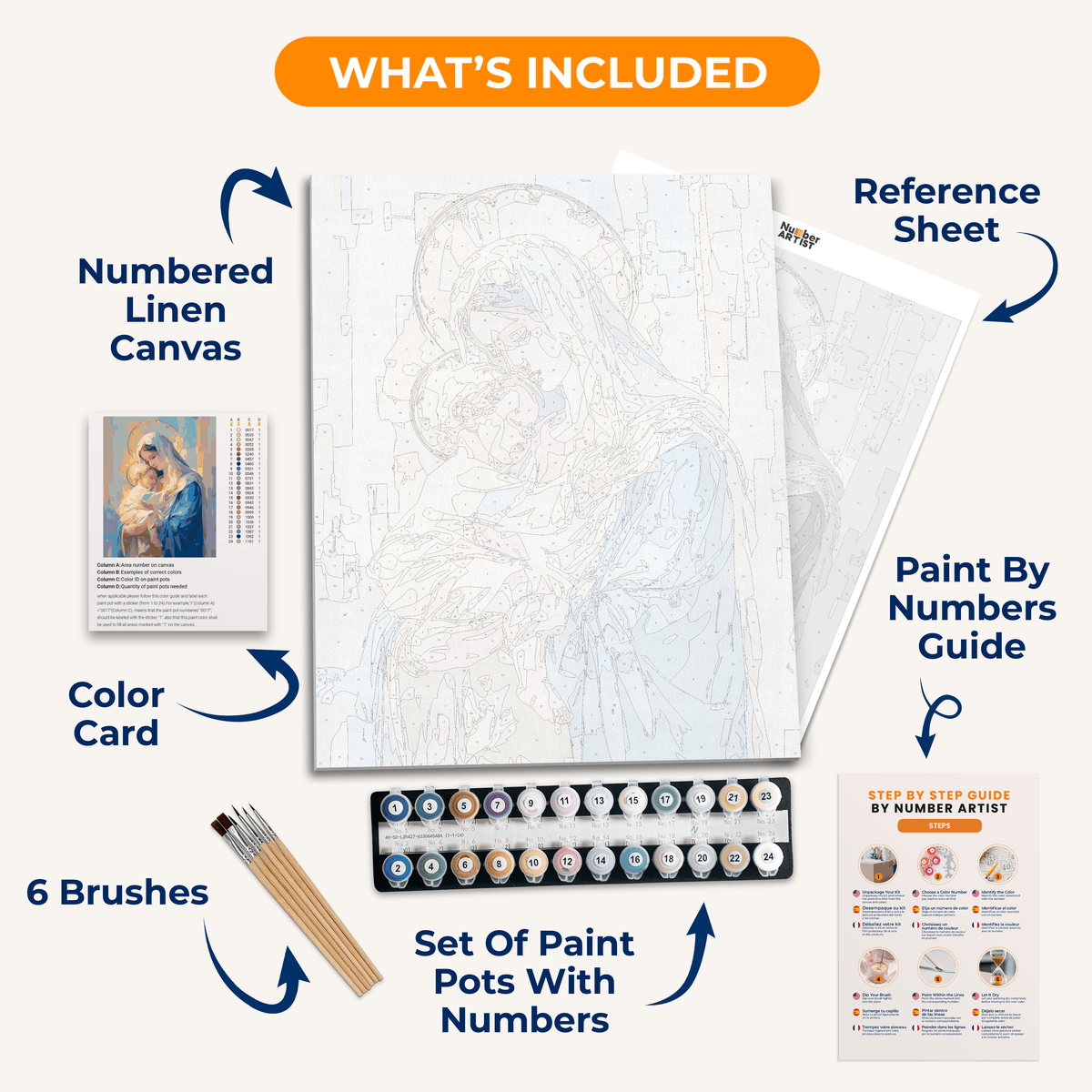 Hail Mary - Number Artist Paint by Numbers Kits