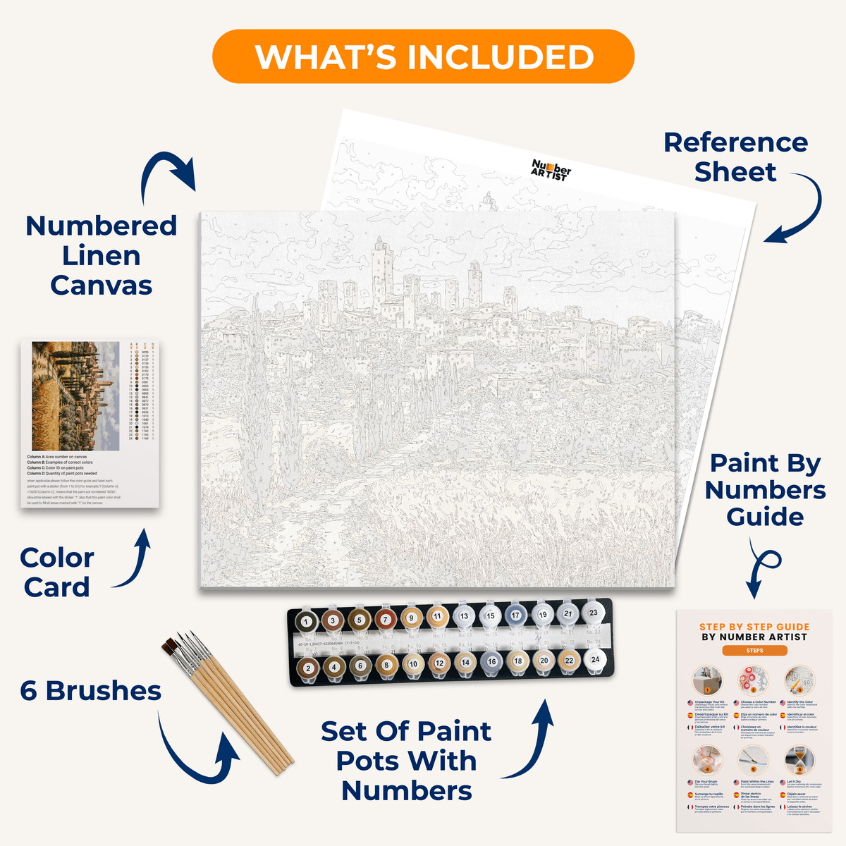 Hilltop Warmth - Number Artist Paint by Numbers Kits