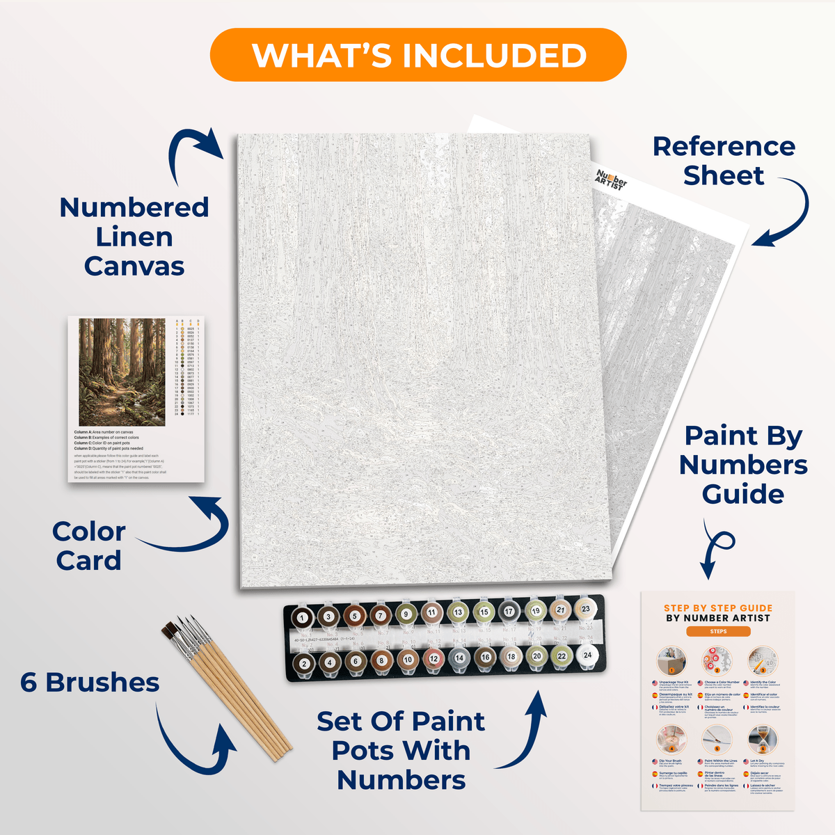 Redwood Path - Number Artist Paint by Numbers Kits