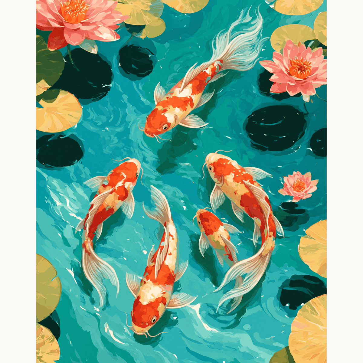Koi Haven - Number Artist Paint by Numbers Kits