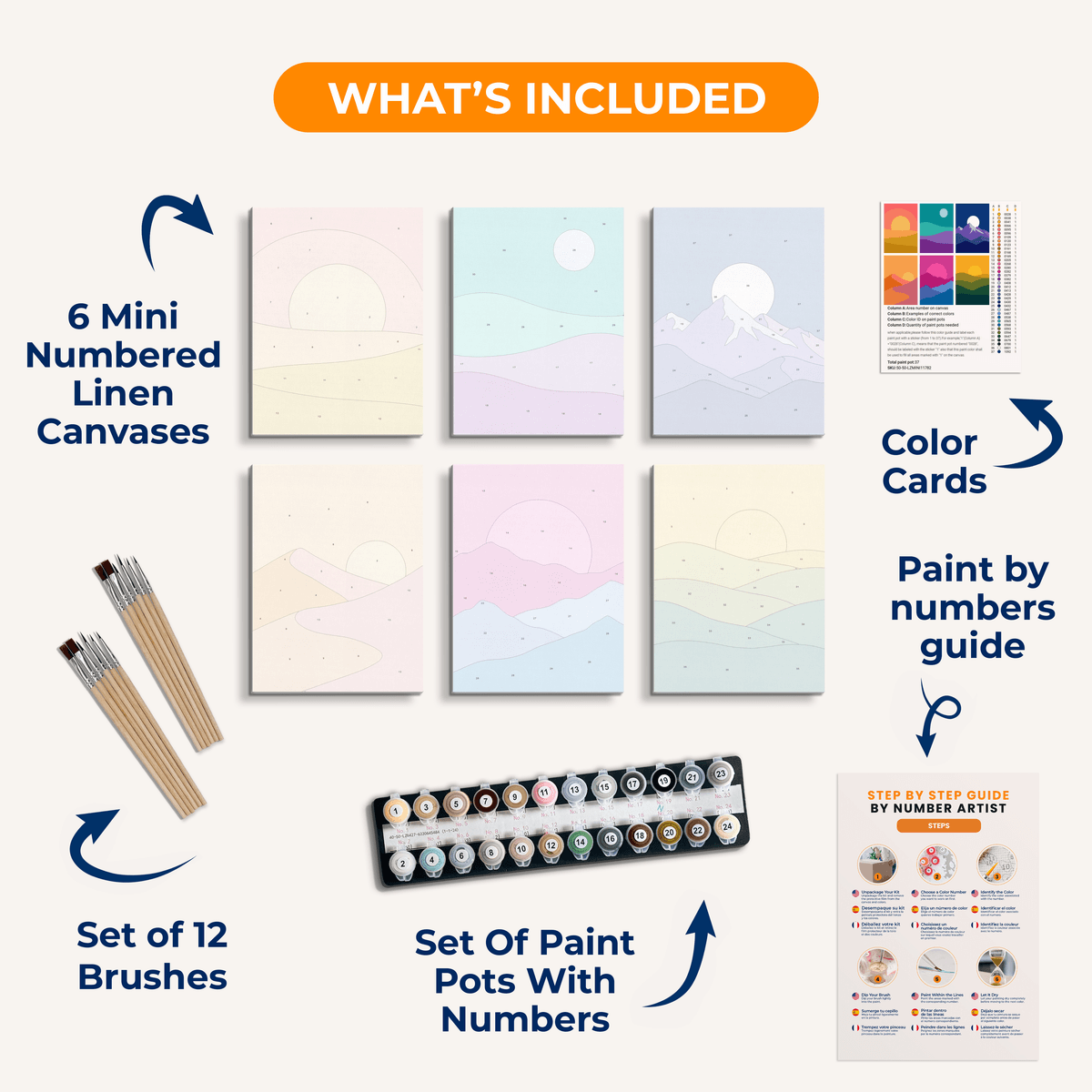 Minimal Landscapes - Number Artist Paint by Numbers Kits