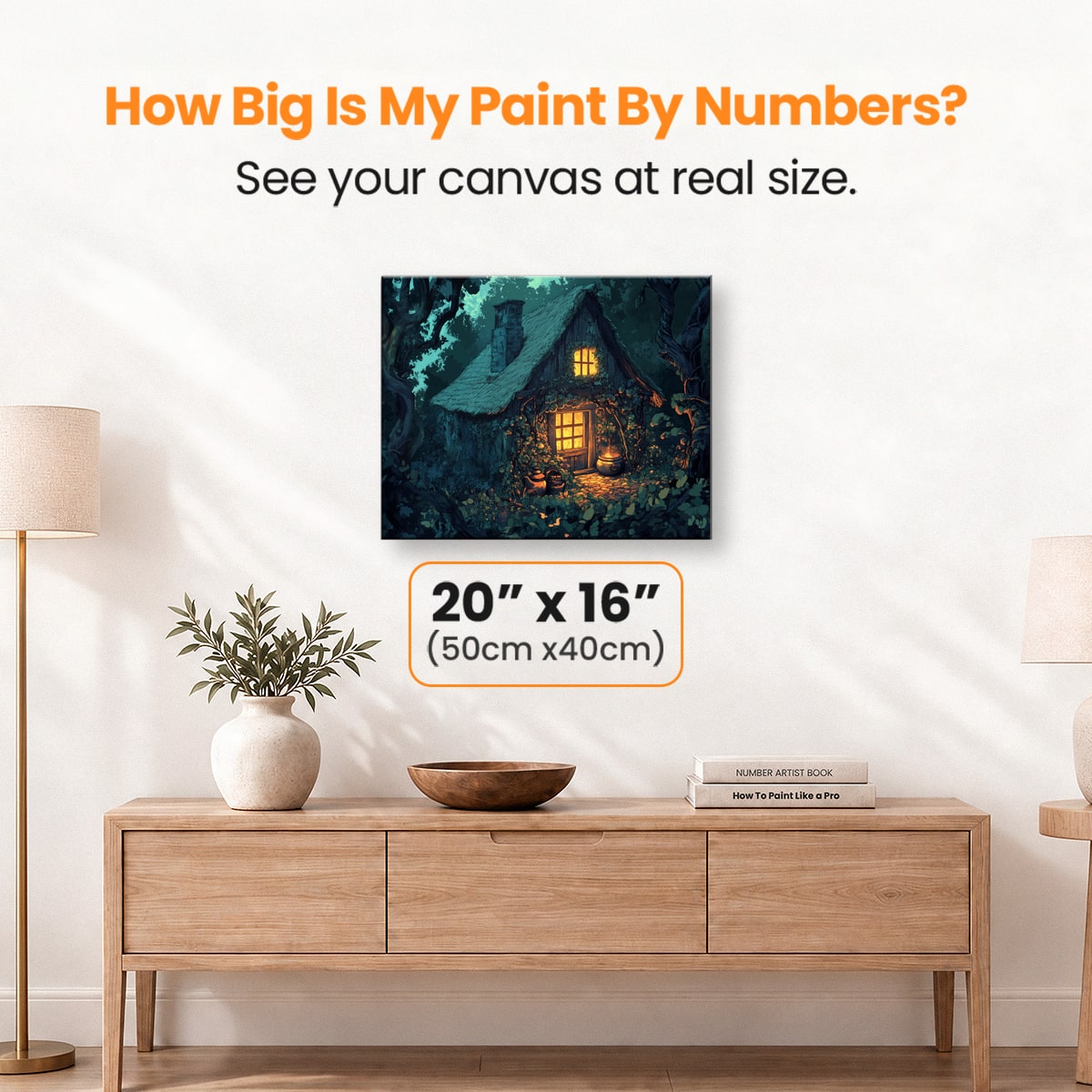 Witch's Hut - Number Artist Paint by Numbers Kits