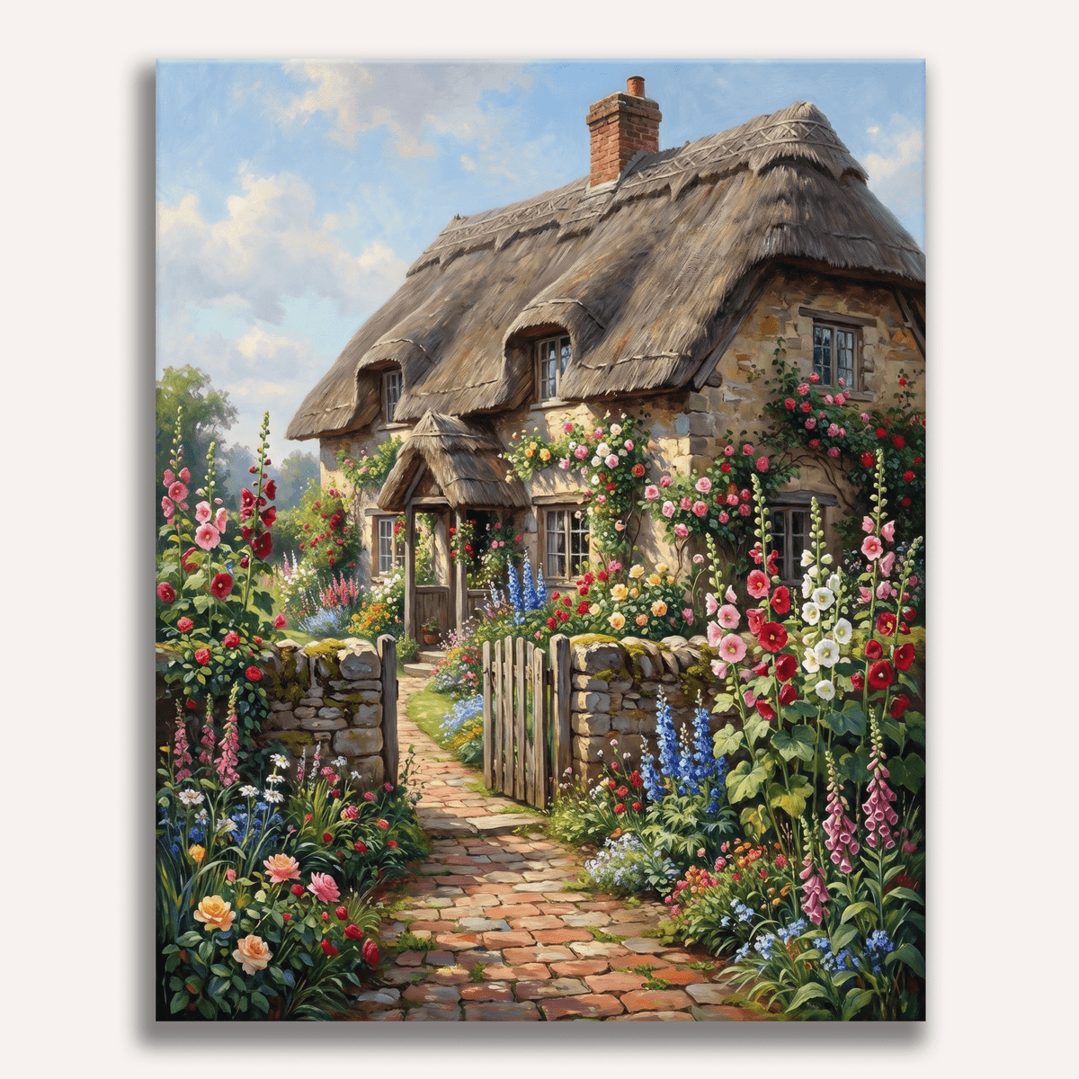 Thatched Cottage - Number Artist Paint by Numbers Kits