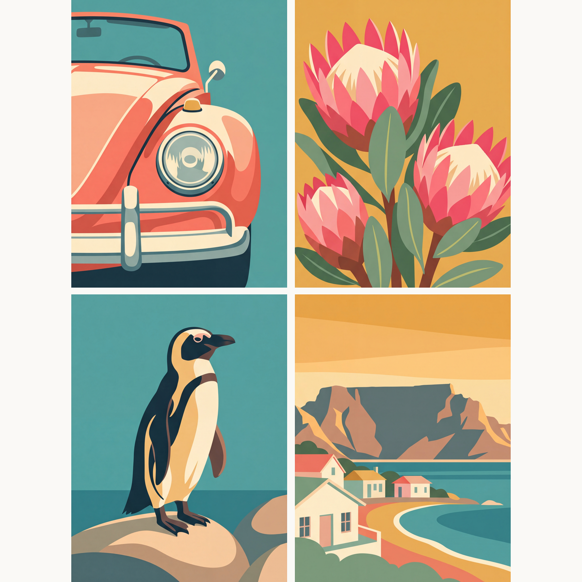 Cape Town Adventure - Number Artist Paint by Numbers Kits