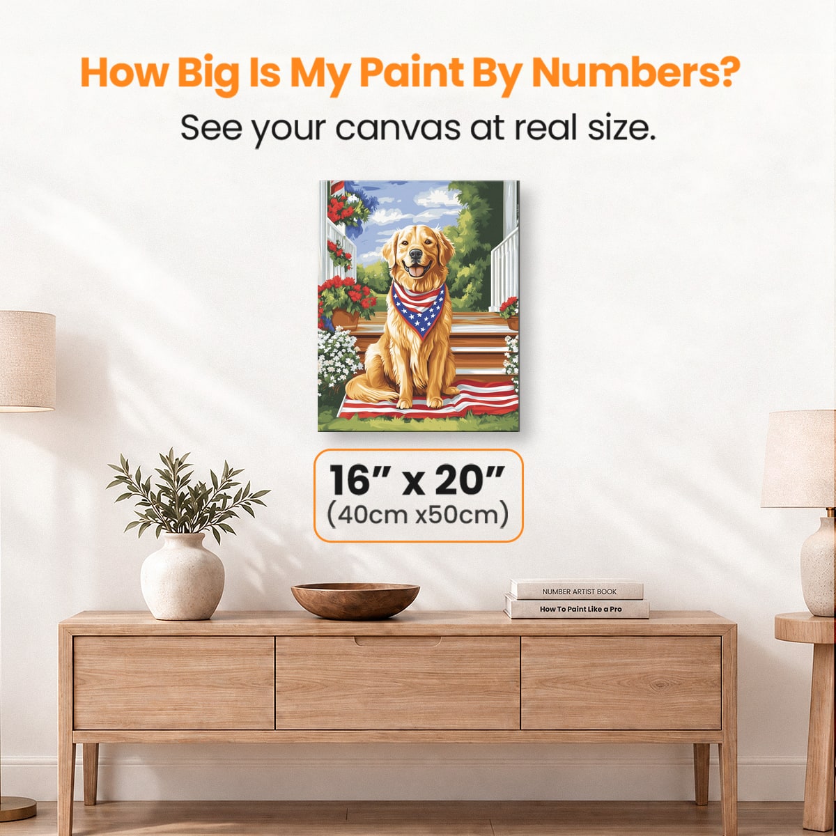 Patriotic Retriever - Number Artist Paint by Numbers Kits