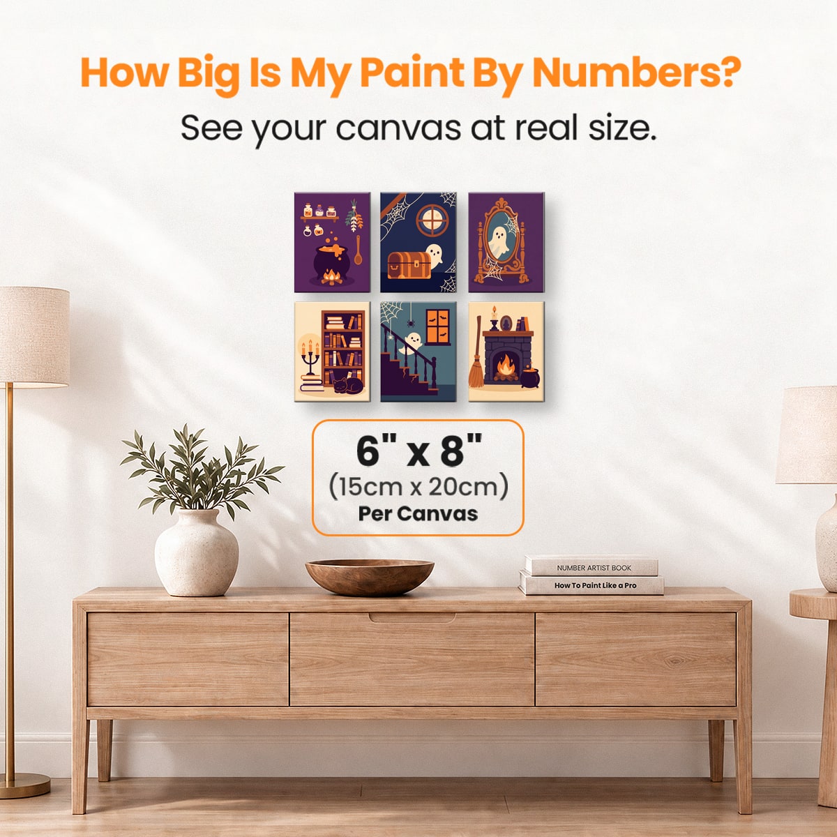 Haunted House - Number Artist Paint by Numbers Kits
