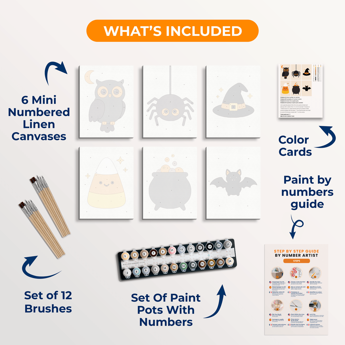 Candy Corn Coven - Number Artist Paint by Numbers Kits
