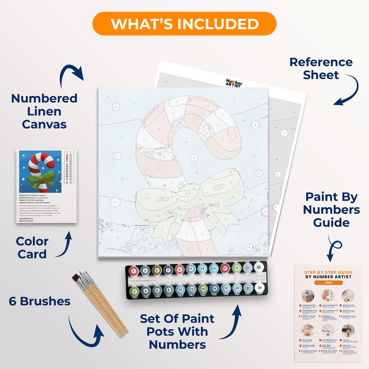 Sugar Cane - Number Artist Paint by Numbers Kits