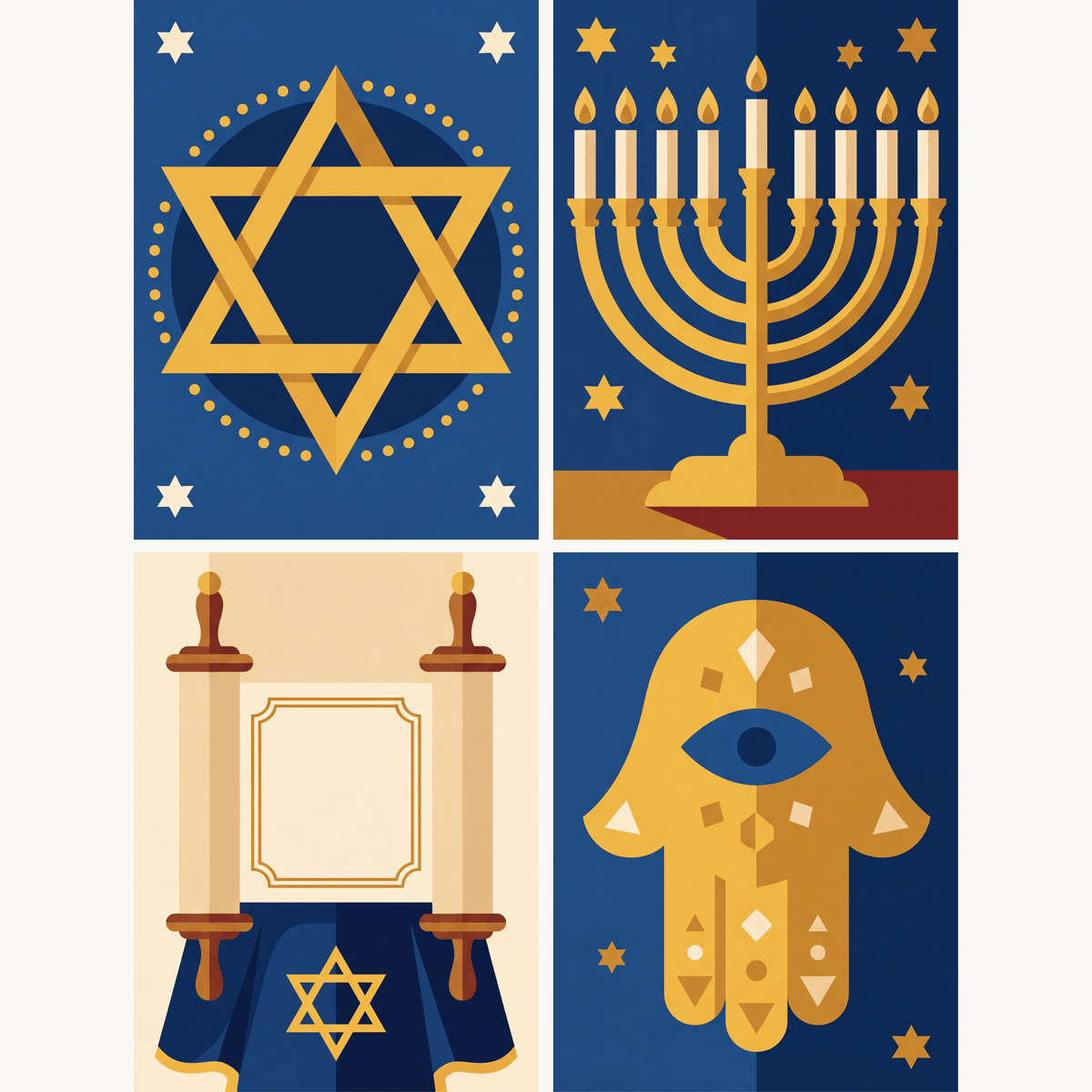 Jewish Symbols - Number Artist Paint by Numbers Kits