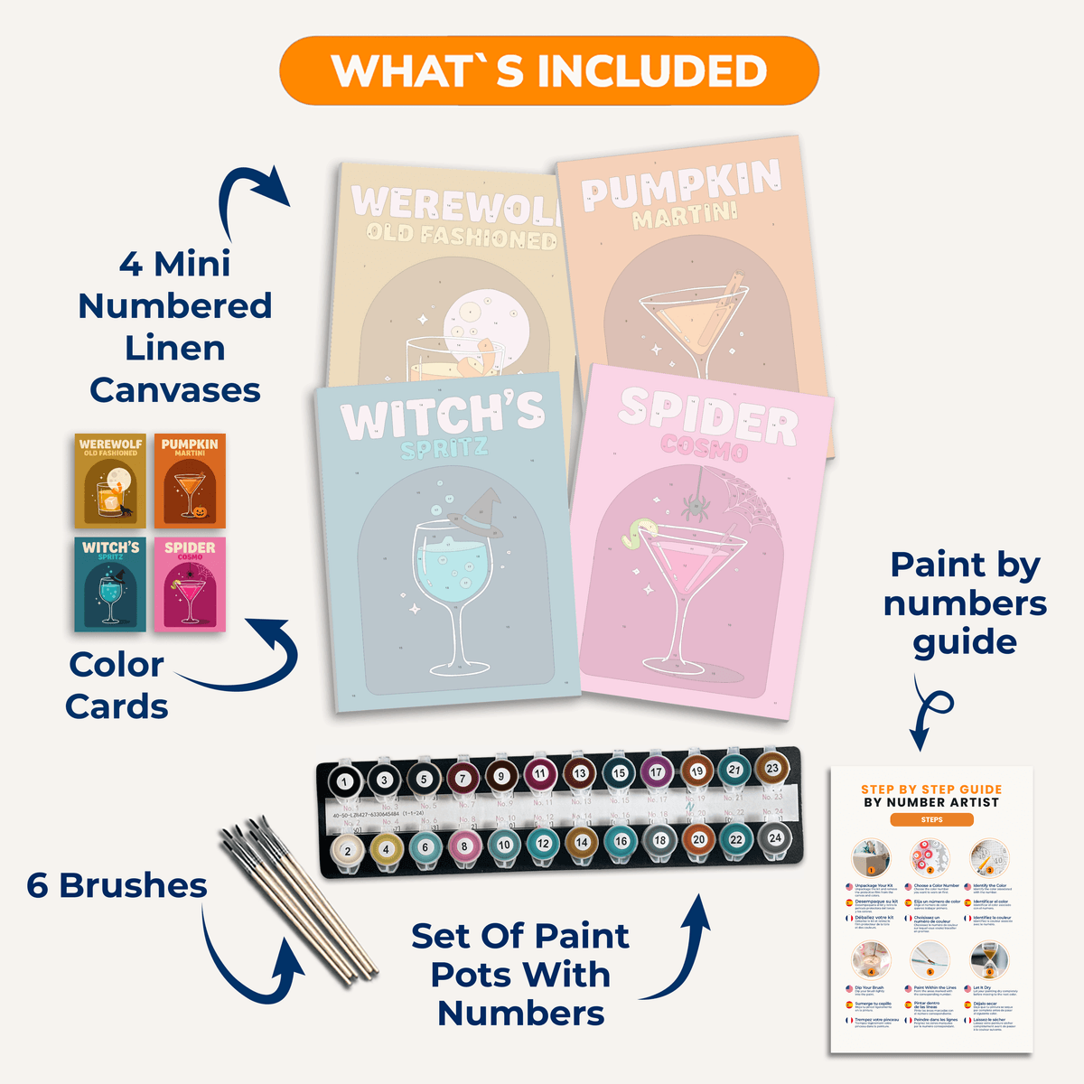Haunted Happy Hour - Number Artist Paint by Numbers Kits