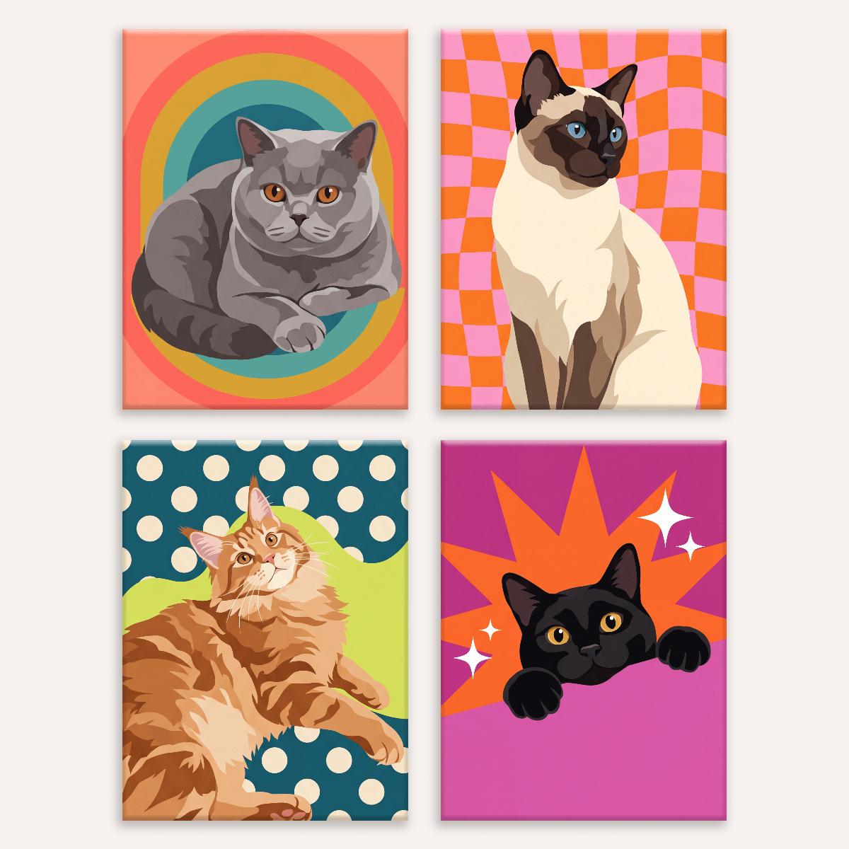 Purring Style - Number Artist Paint by Numbers Kits