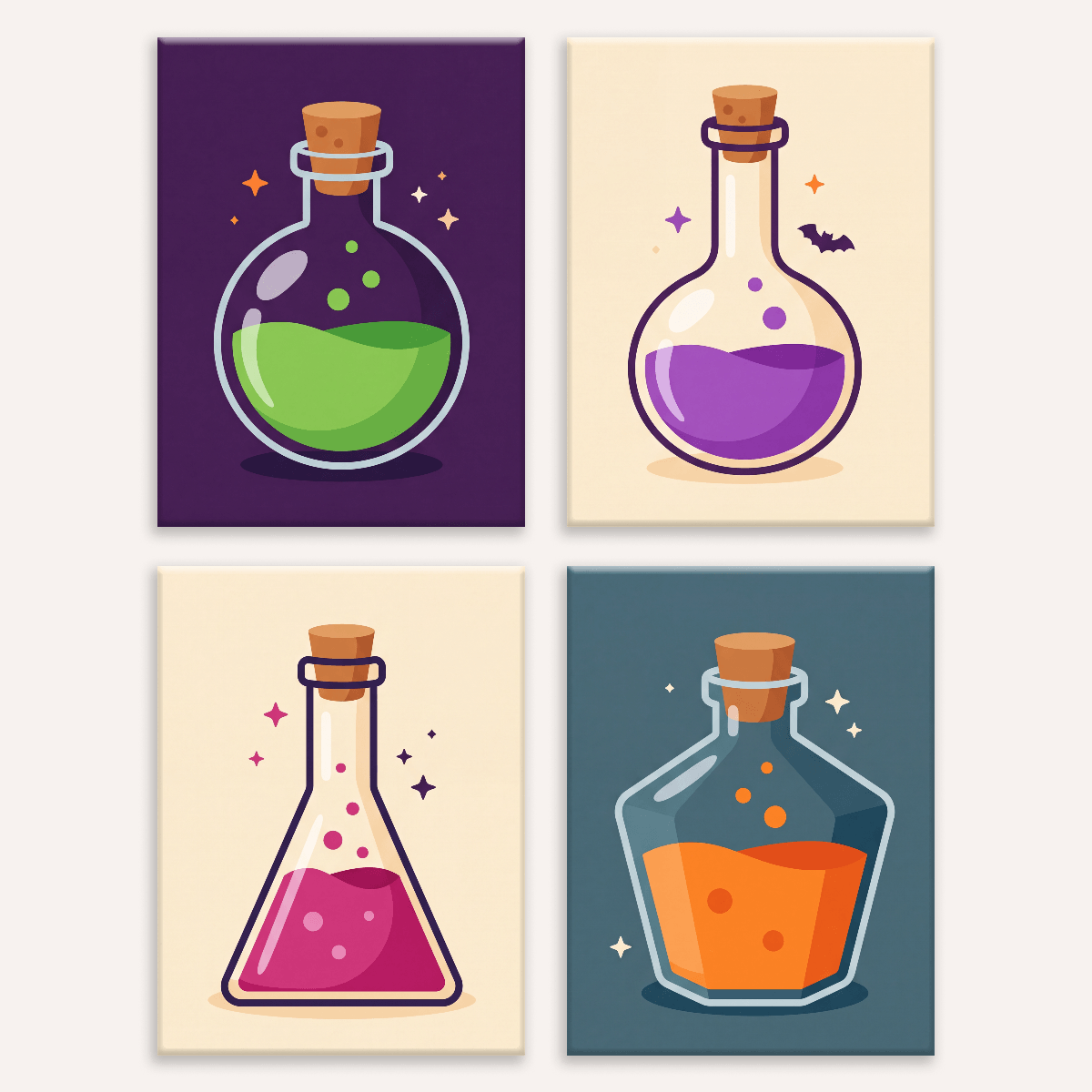Mysterious Potions - Number Artist Paint by Numbers Kits