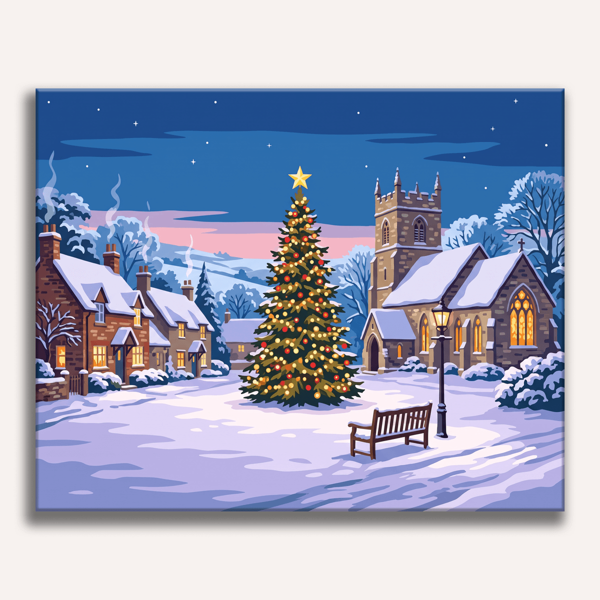 Village Green Glow - Number Artist Paint by Numbers Kits