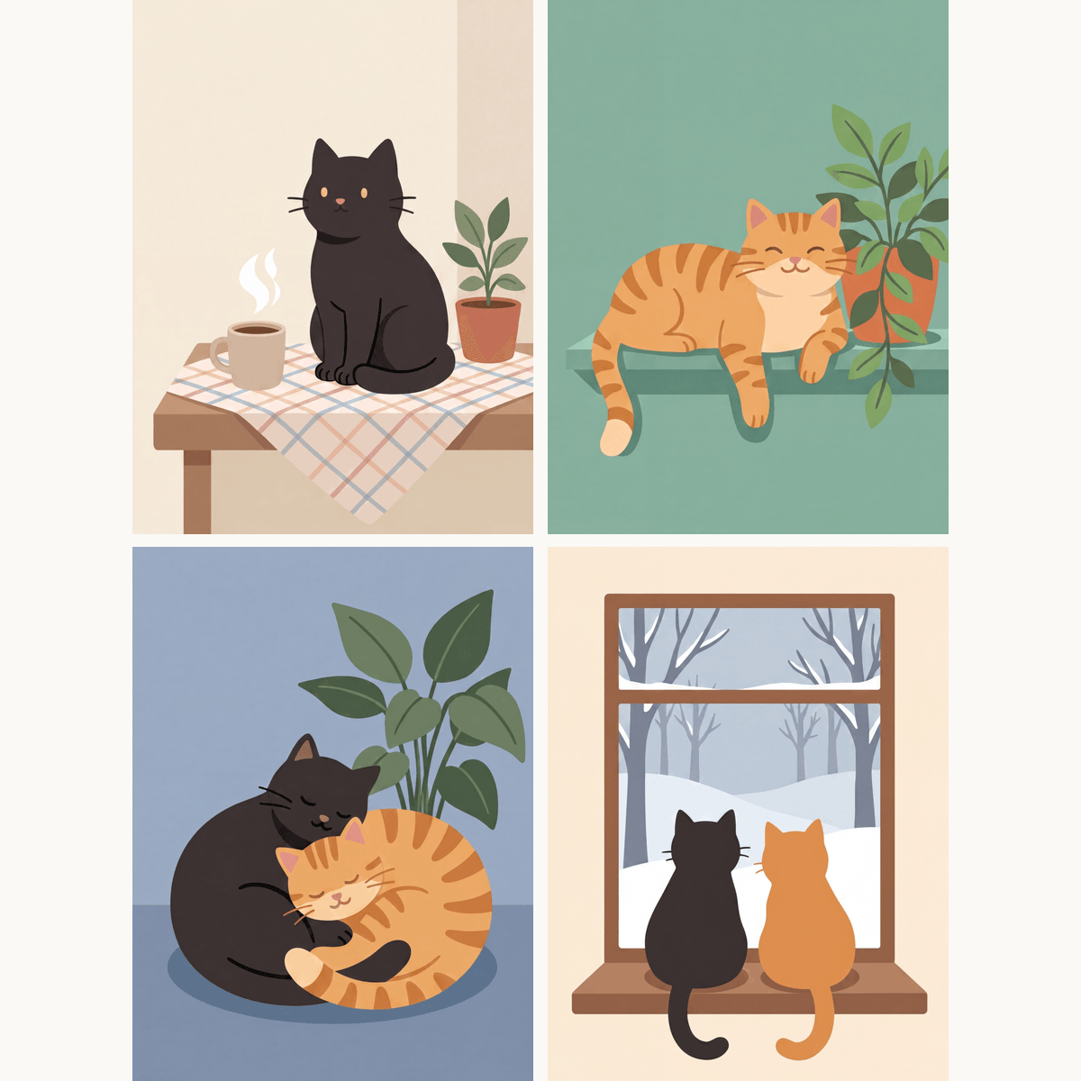 Cat Duo - Number Artist Paint by Numbers Kits