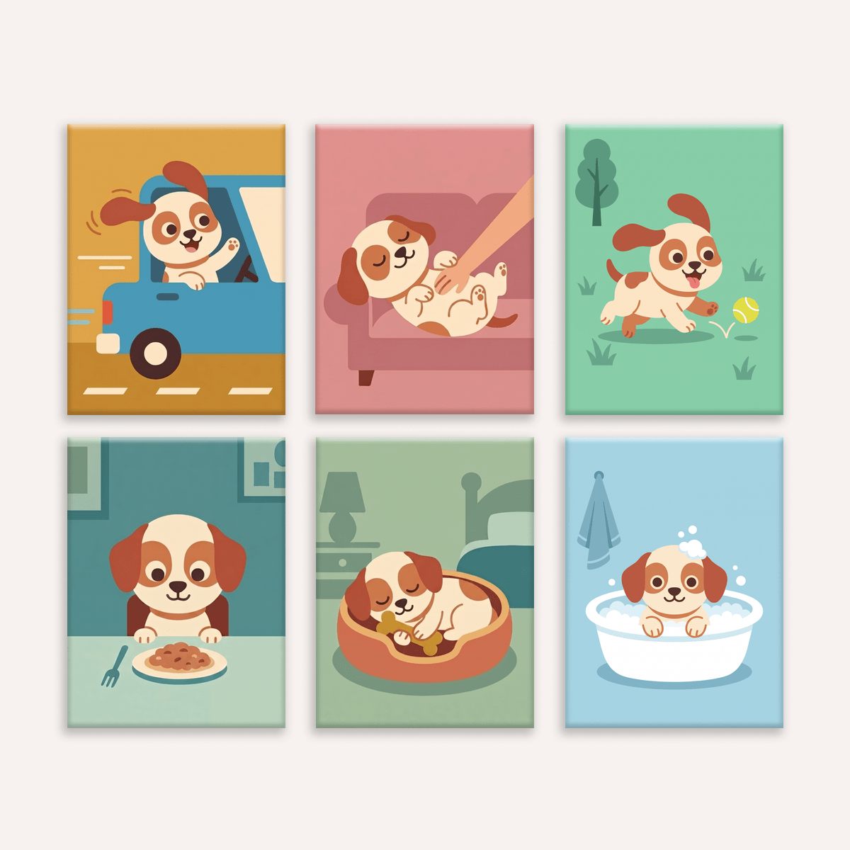 A Puppy's Life - Number Artist Paint by Numbers Kits