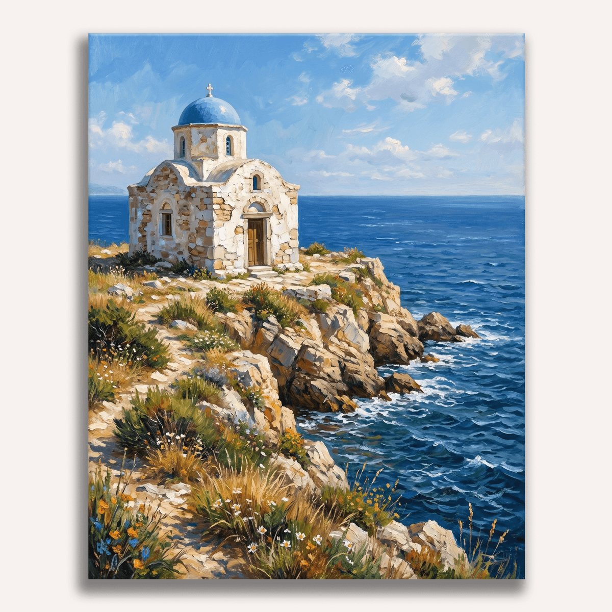 Blue Dome Chapel - Number Artist Paint by Numbers Kits