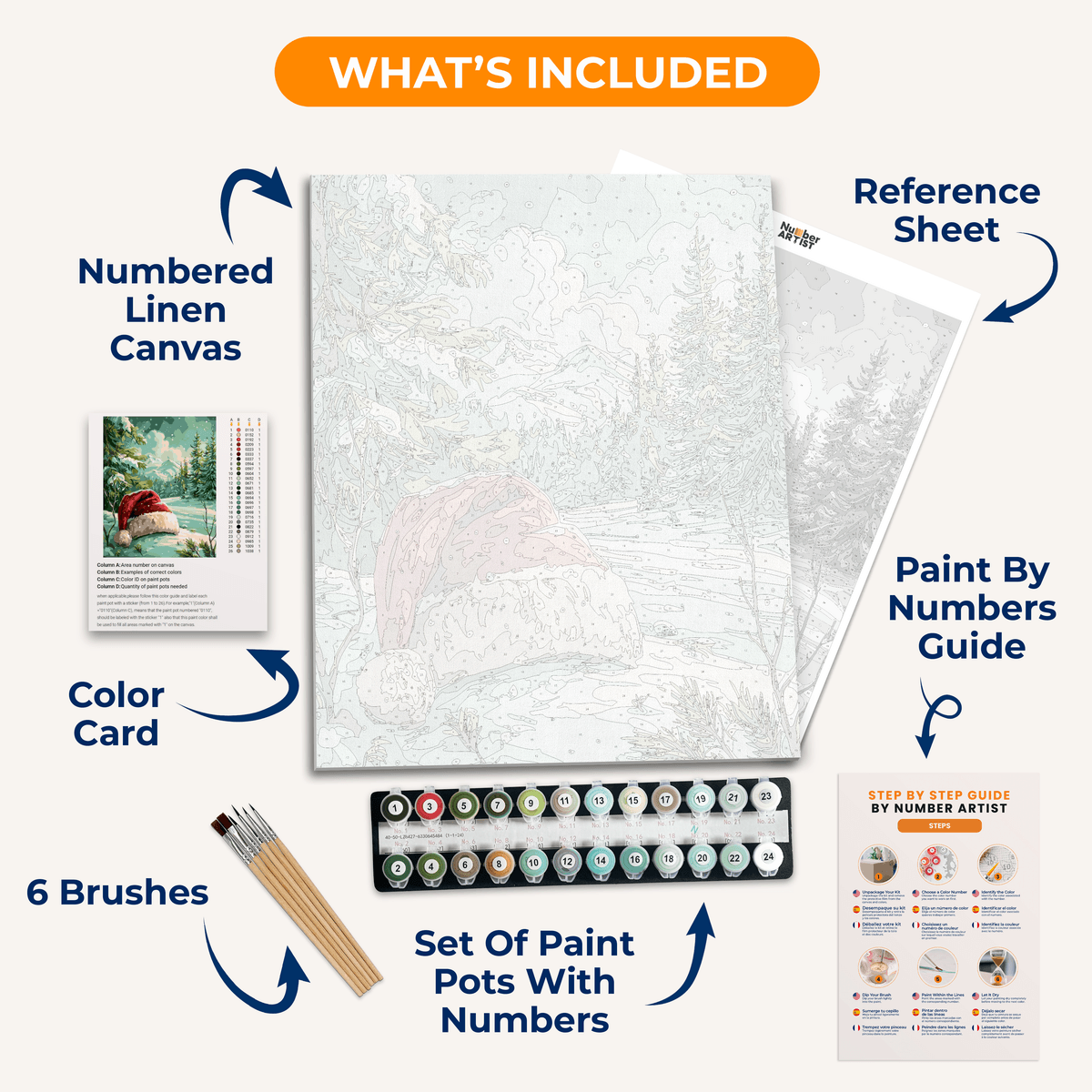 Festive Forest - Number Artist Paint by Numbers Kits