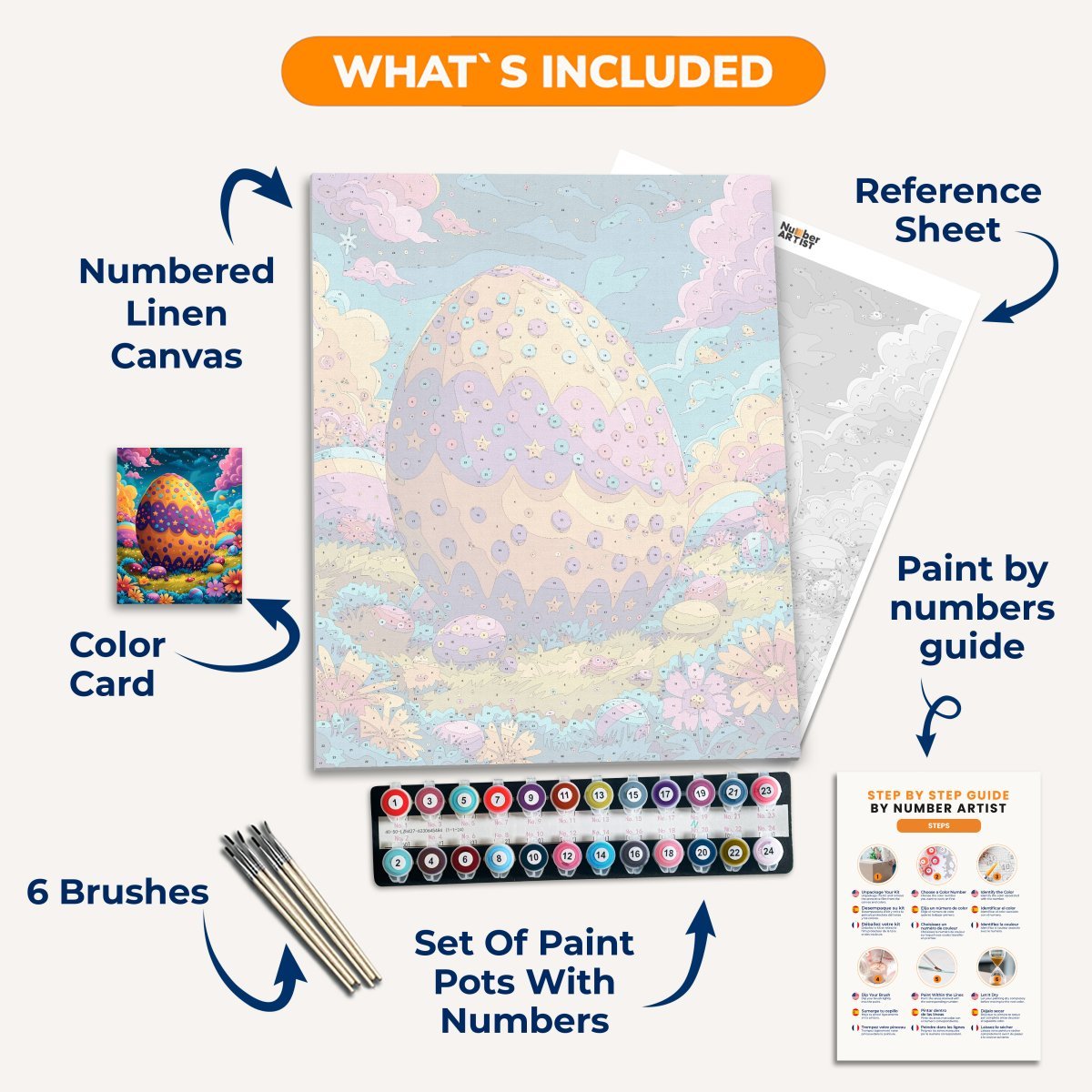 Easter Egg Wonderland - Number Artist Paint by Numbers Kits