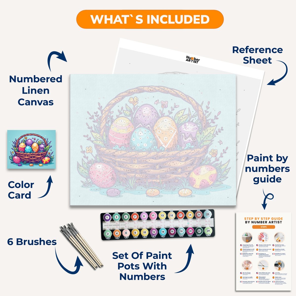 Easter Harvest - Number Artist Paint by Numbers Kits