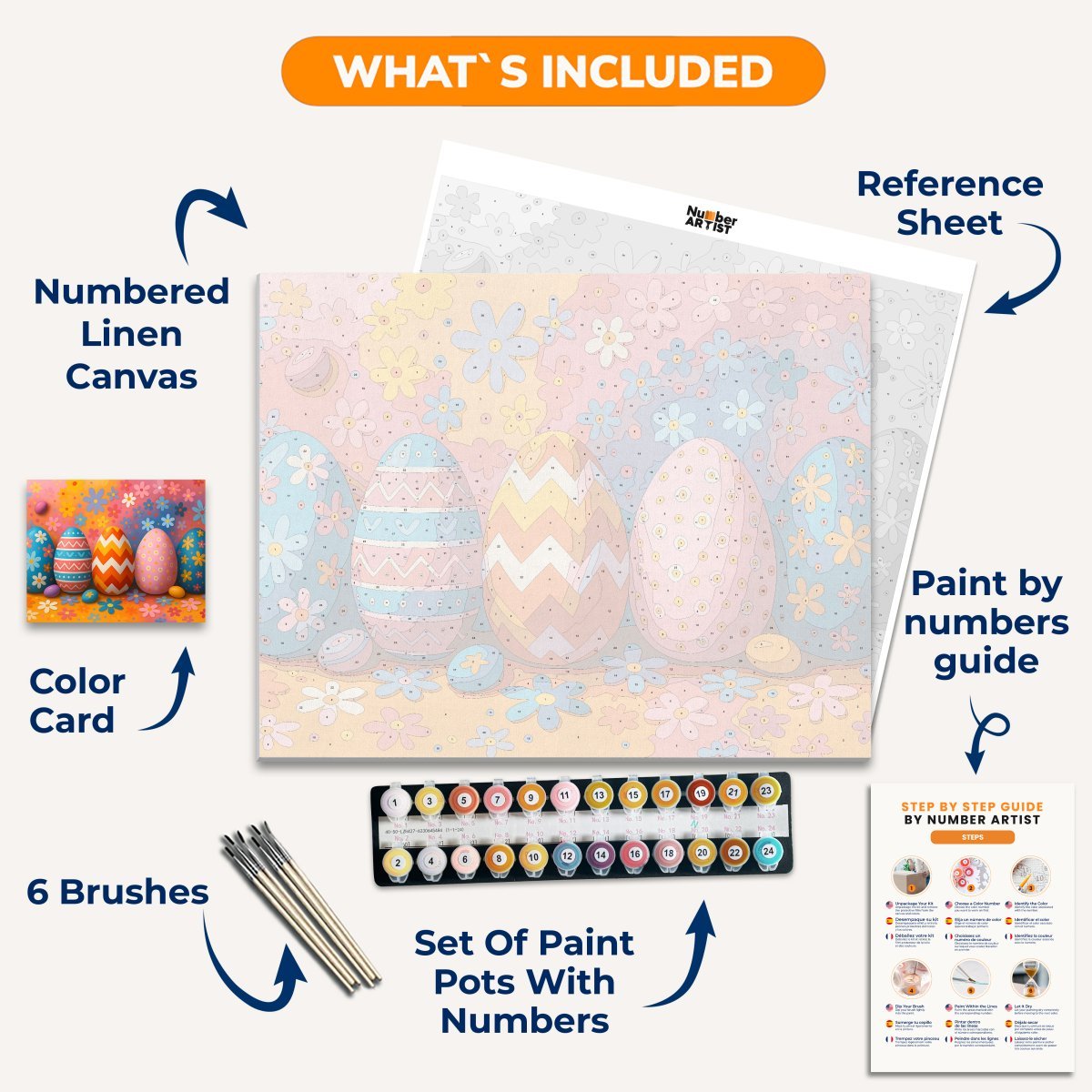 Egg Abstraction - Number Artist Paint by Numbers Kits