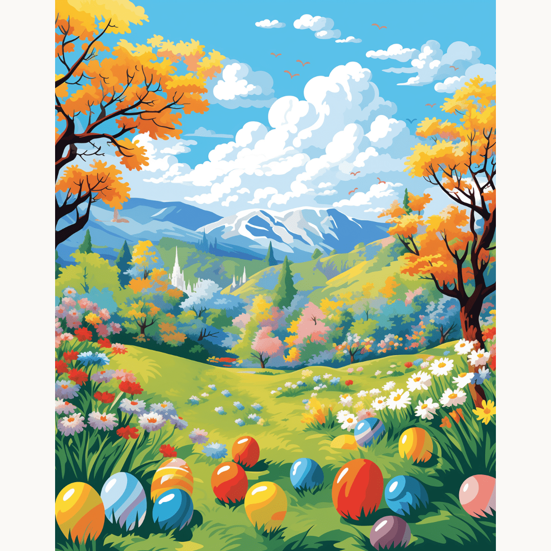 Egg Hunt - Number Artist Paint by Numbers Kits