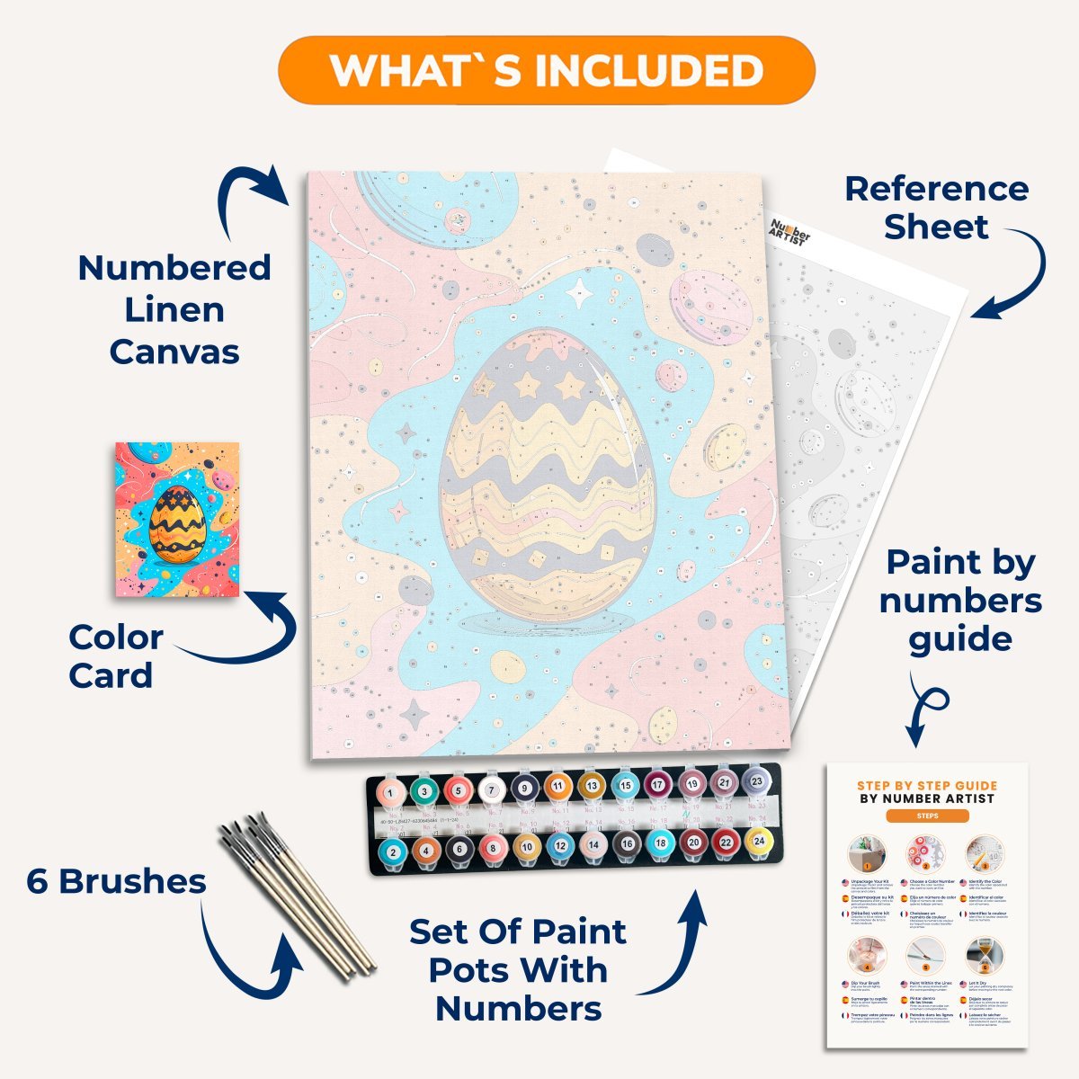Eggspace - Number Artist Paint by Numbers Kits