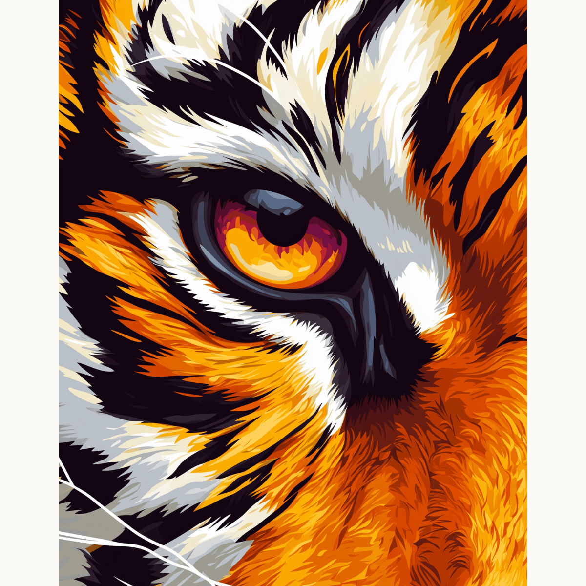Eye of The Tiger - Number Artist Paint by Numbers Kits