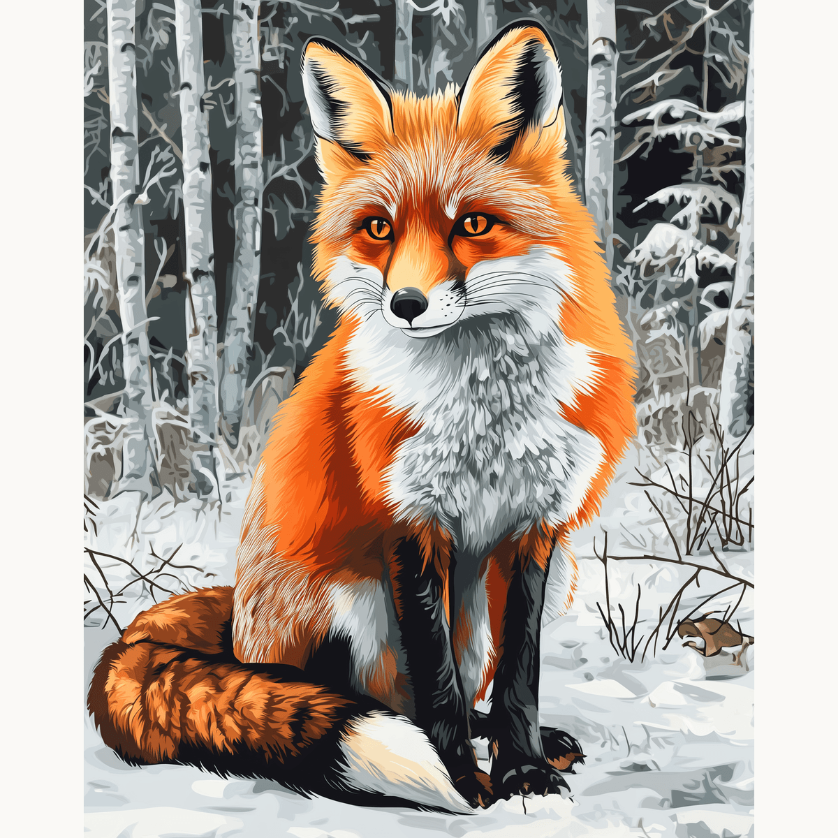 Fox in WInter - Number Artist Paint by Numbers Kits