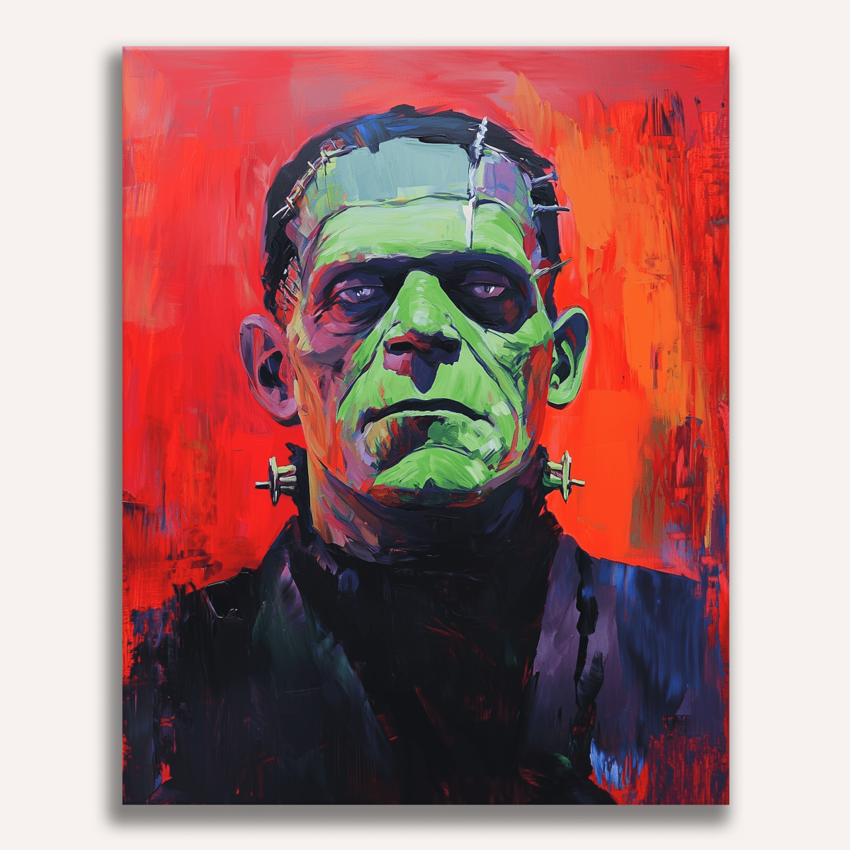 Frankenstein's Monster Paint by Numbers Kit Frankenstein's Monster Paint by Numbers Kit