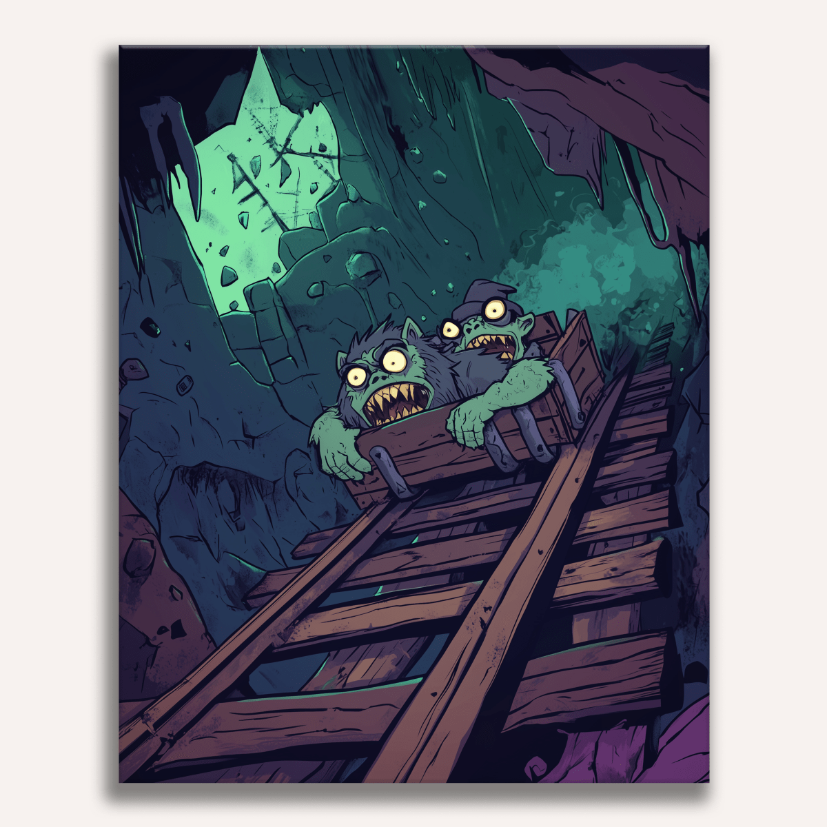 Frigthening Cart Ride - Number Artist Paint by Numbers Kits