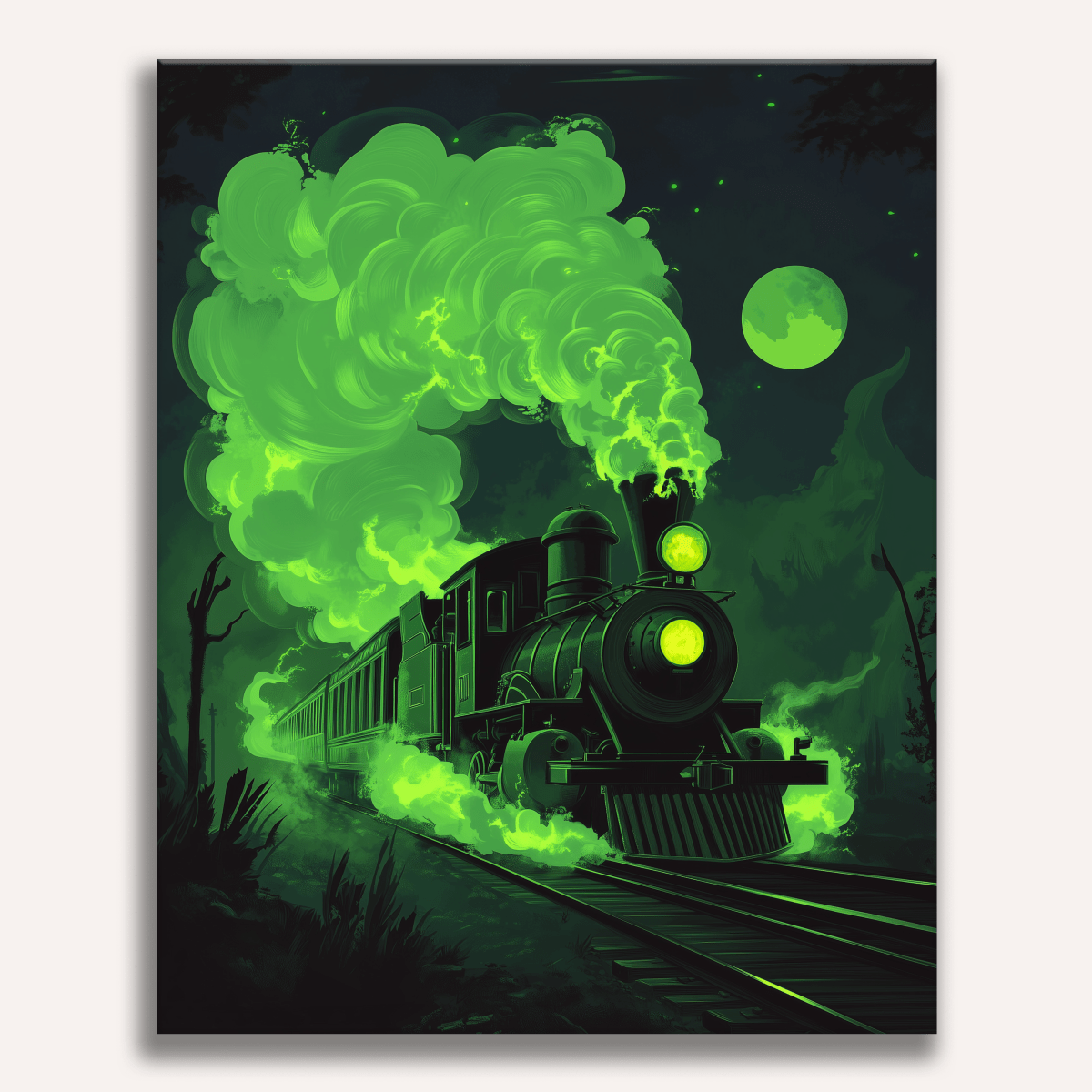 Ghost Train - Number Artist Paint by Numbers Kits