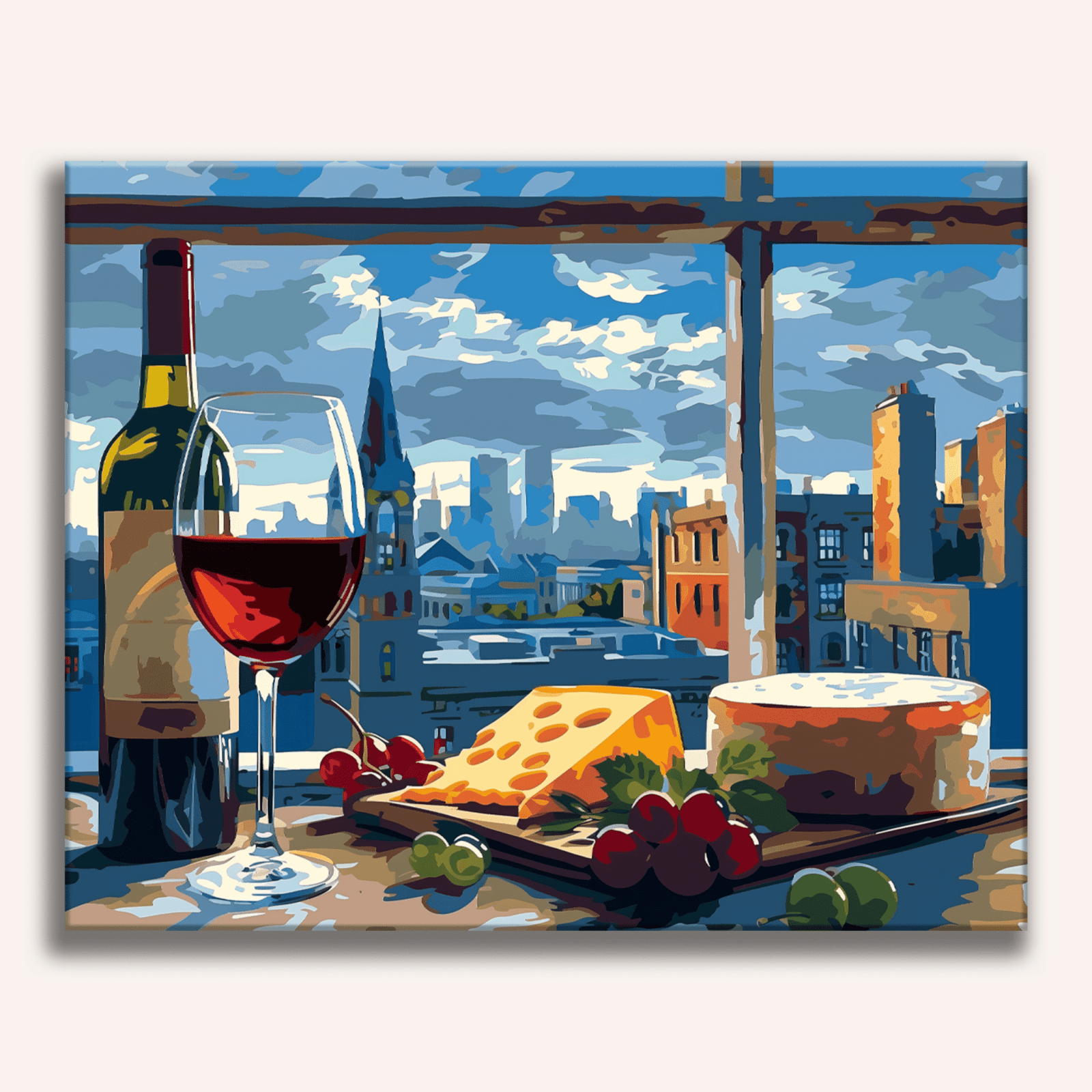 The image presents a tranquil indoor scene.