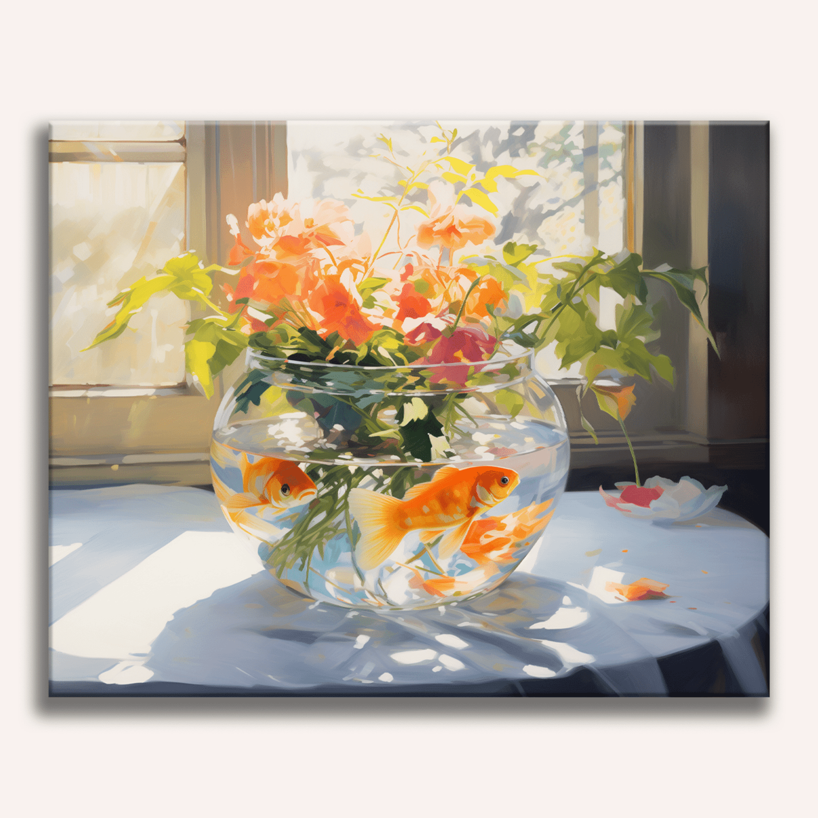 This image captures a serene indoor scene.