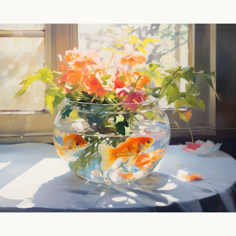 This image captures a serene indoor scene.