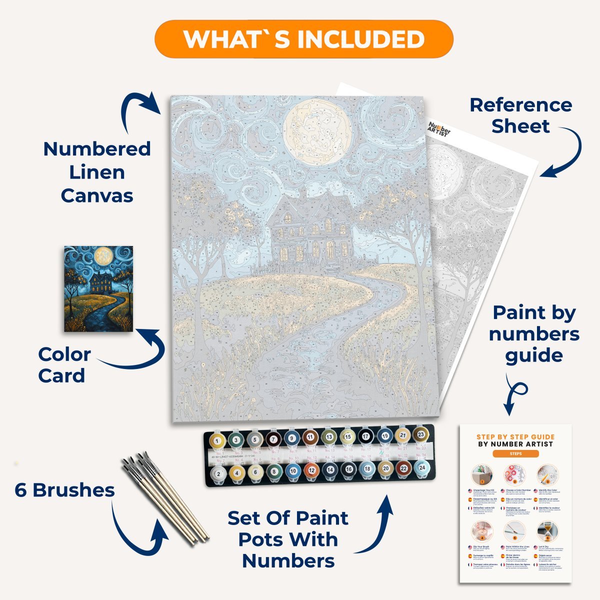 Halloween Mystery - Number Artist Paint by Numbers Kits