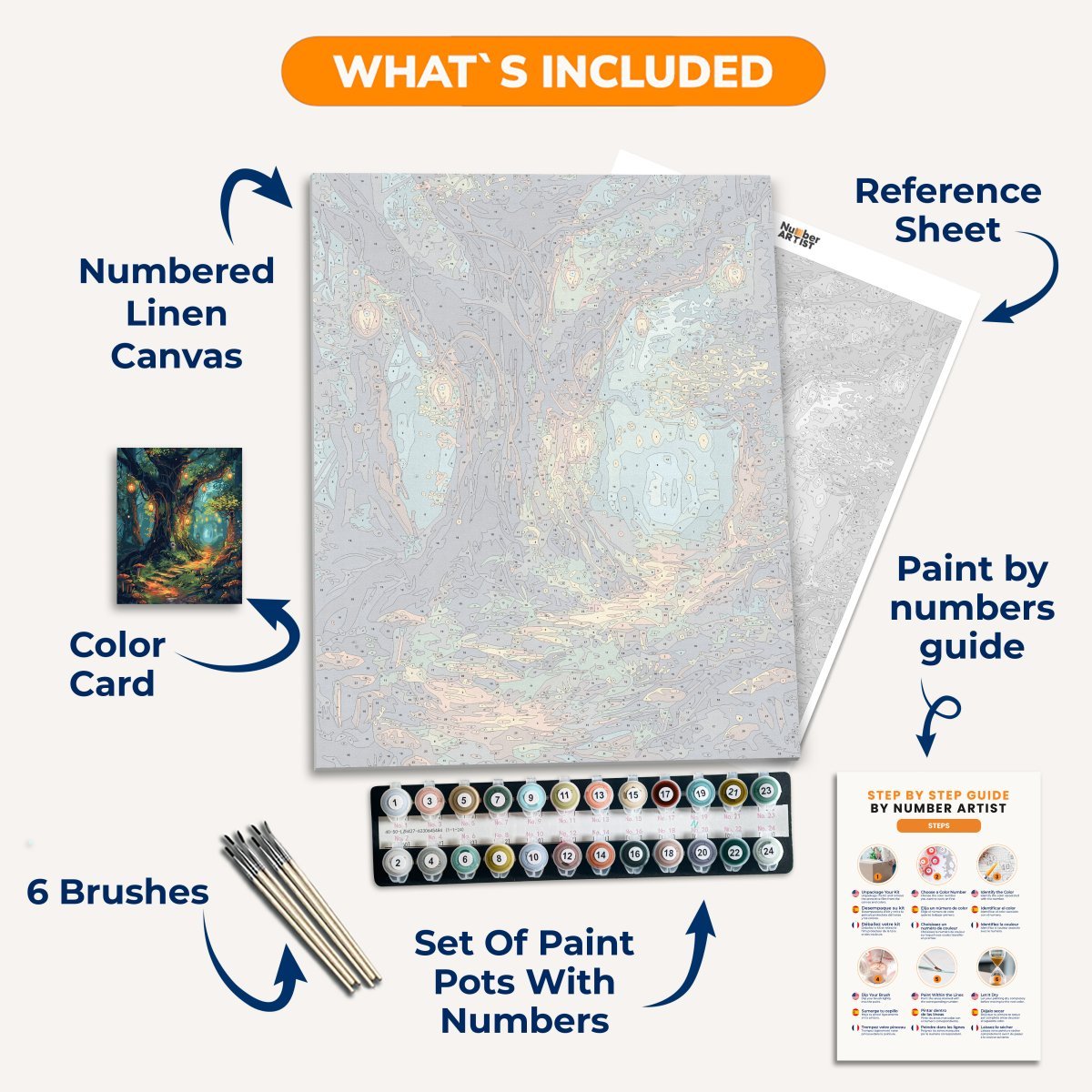 Hanging Lights Forest - Number Artist Paint by Numbers Kits
