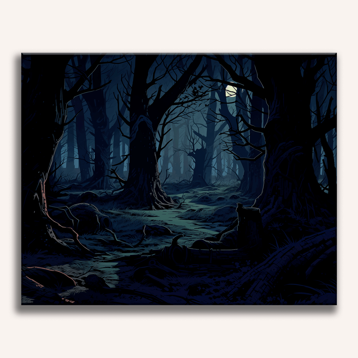 Haunted Woods - Number Artist Paint by Numbers Kits