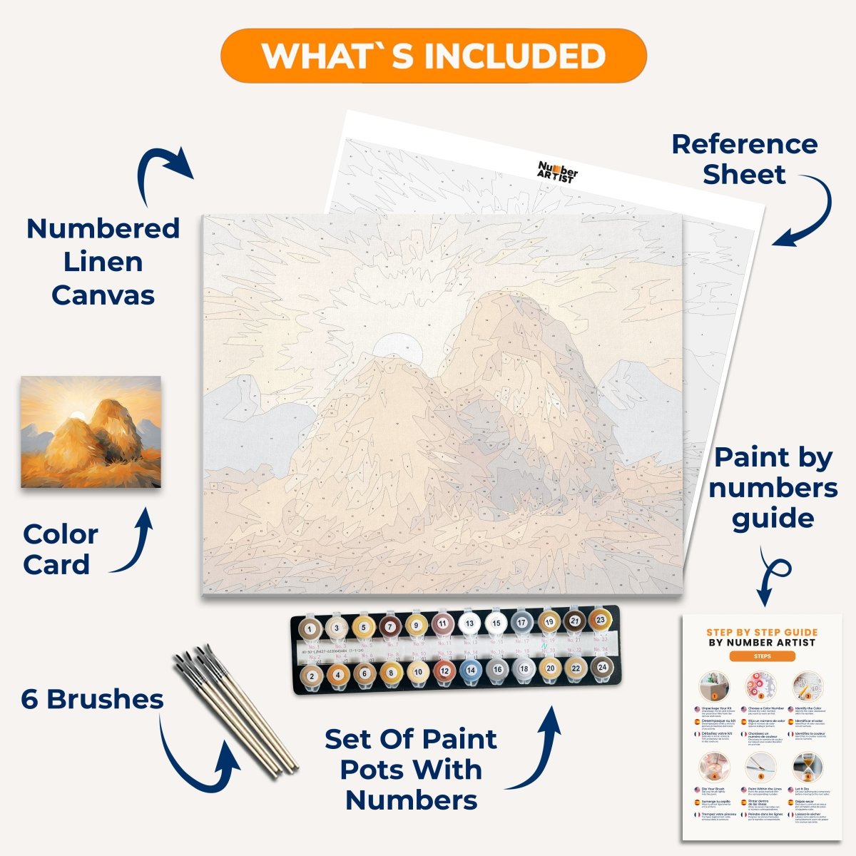 Haystacks - Number Artist Paint by Numbers Kits