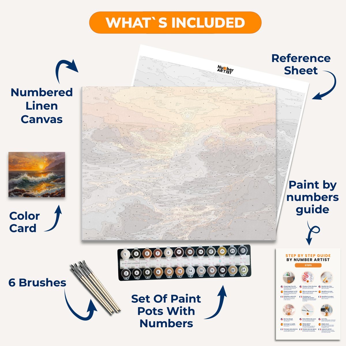 Heartwarming Sunset - Number Artist Paint by Numbers Kits