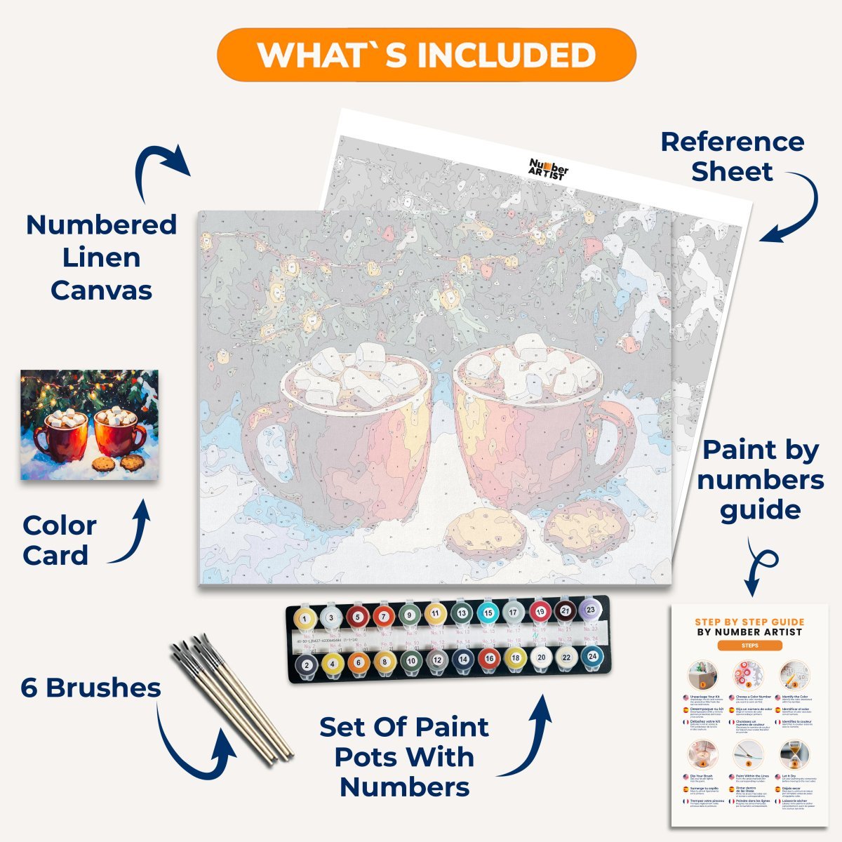 Hot Christmas - Number Artist Paint by Numbers Kits