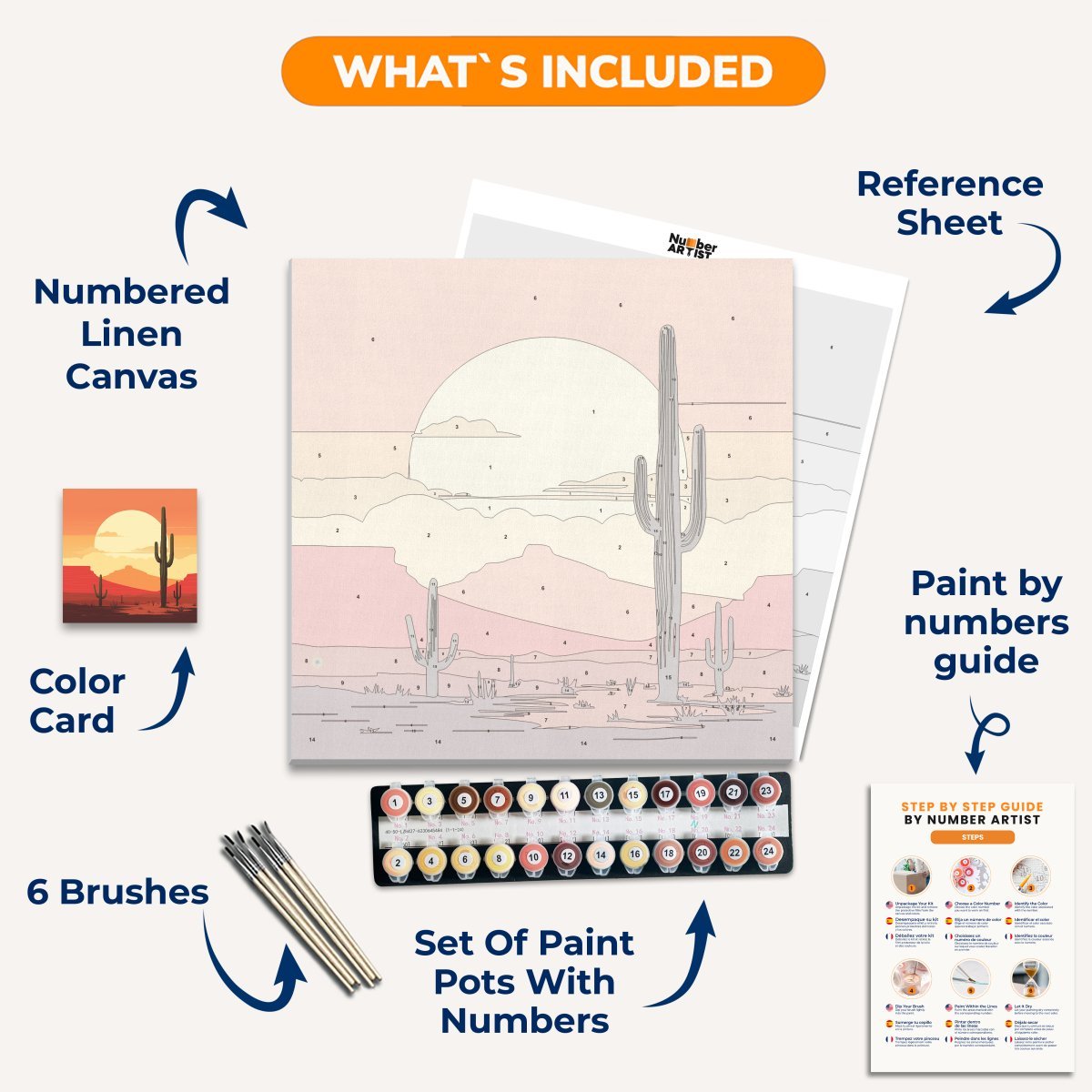 Hot West - Number Artist Paint by Numbers Kits