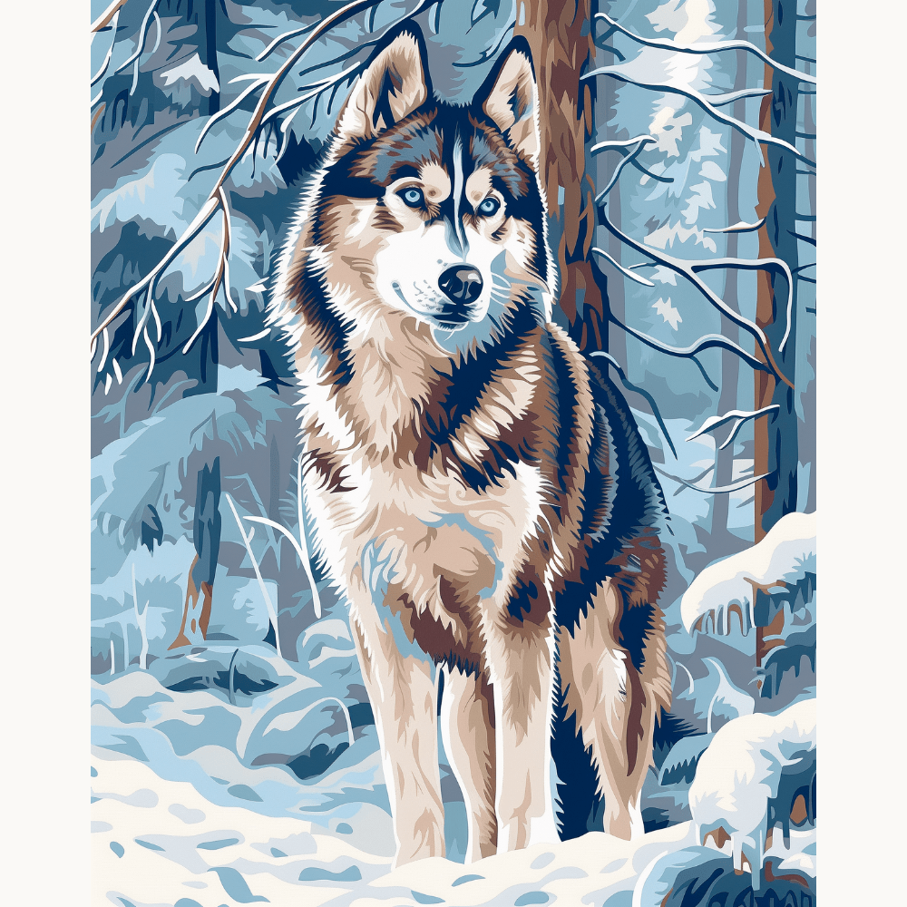 Husky Wildlife - Number Artist Paint by Numbers Kits