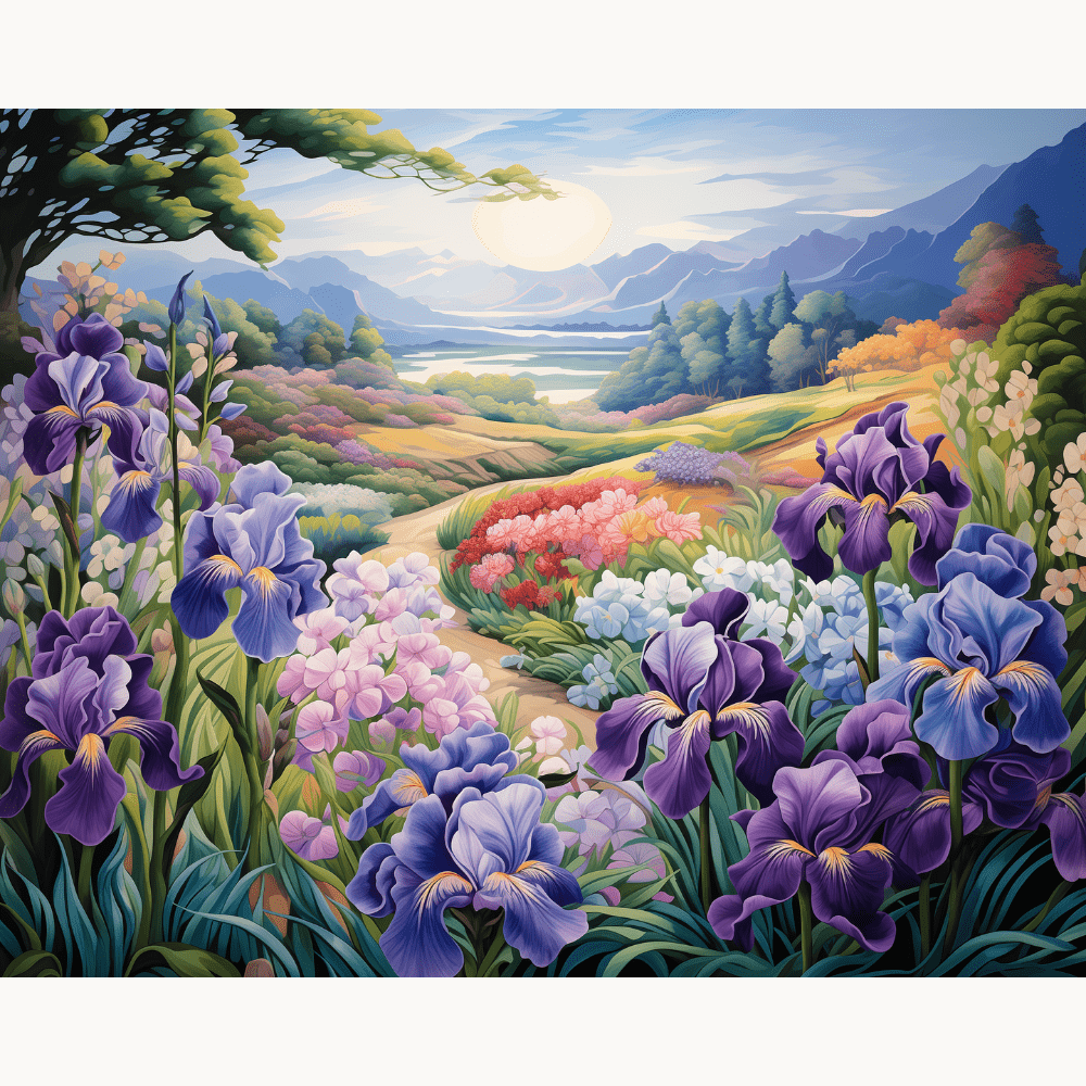 The image features a picturesque landscape scene.