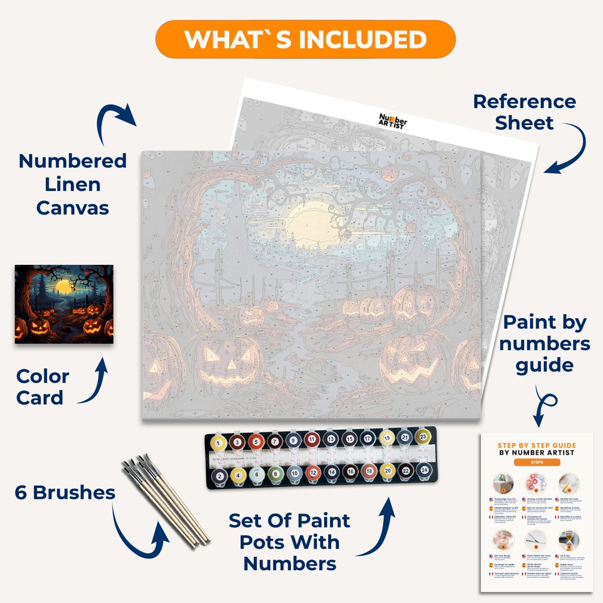 Jack o' Family - Number Artist Paint by Numbers Kits