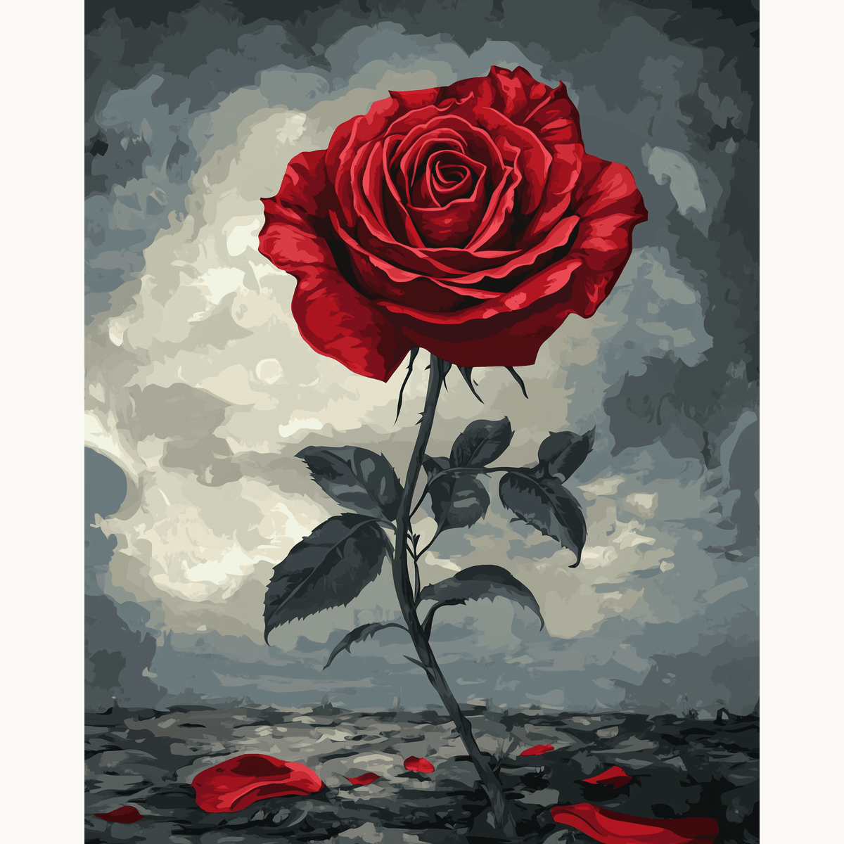 Kissed by a Rose - Number Artist Paint by Numbers Kits