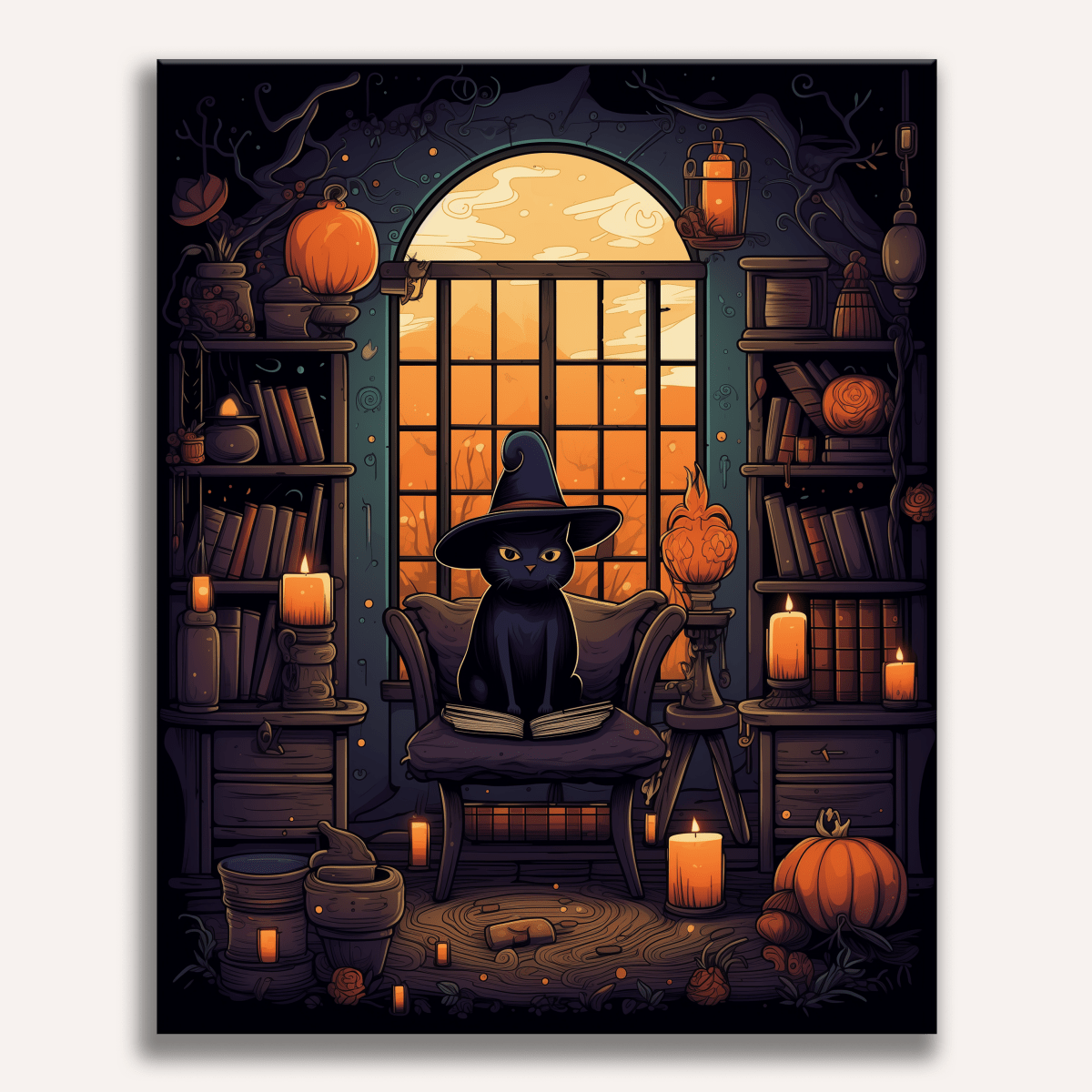 Kitty's Library - Number Artist Paint by Numbers Kits