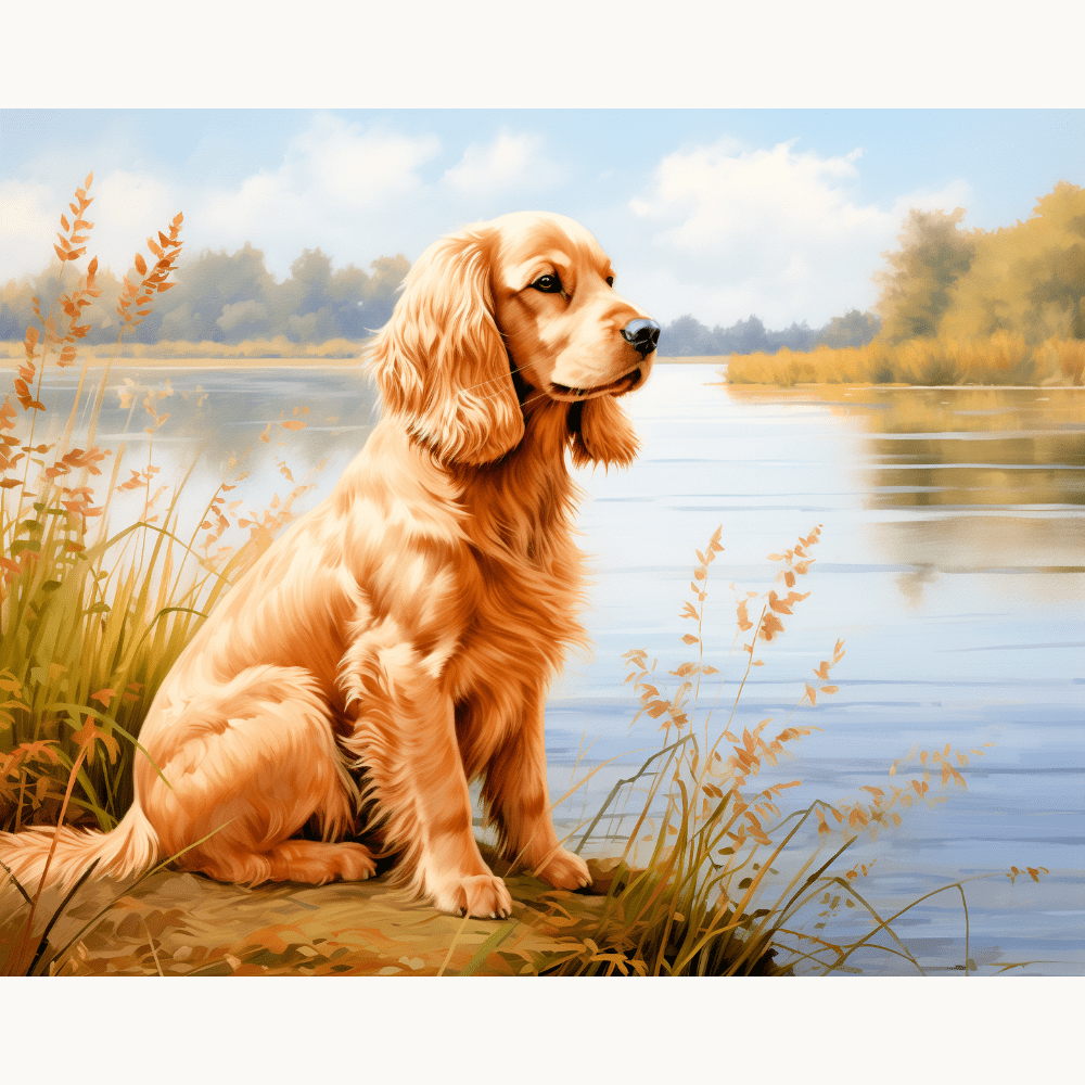 Lake Spaniel - Number Artist Diamond Painting Kits