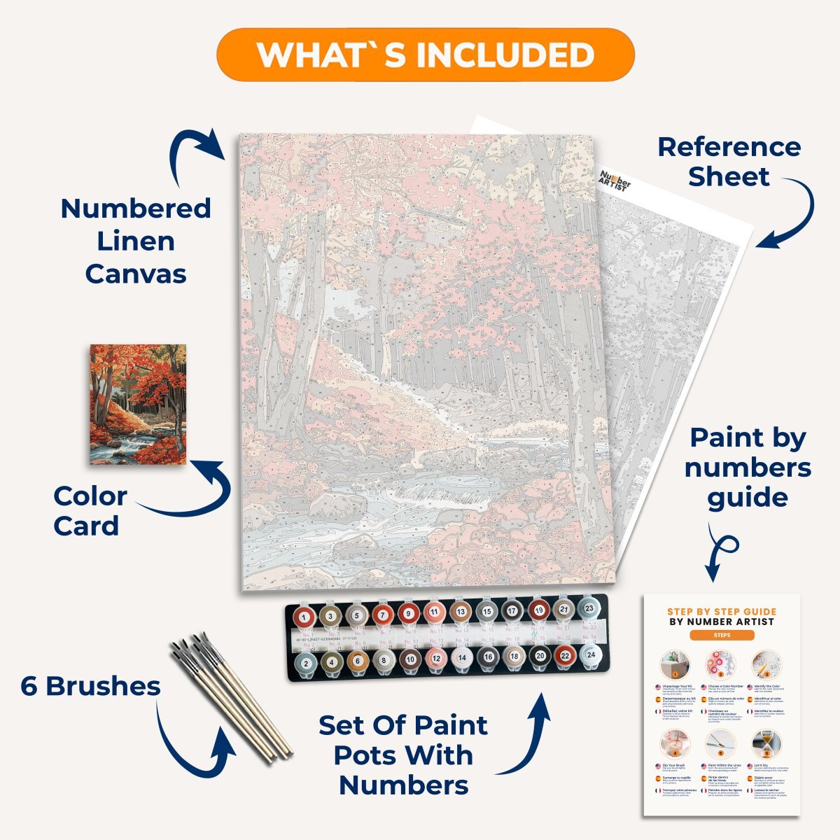 Late Fall - Number Artist Paint by Numbers Kits
