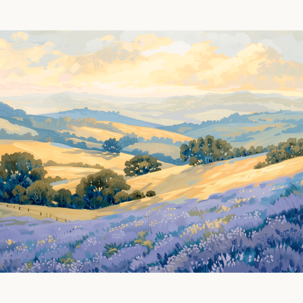 Lavender Meadow - Number Artist Paint by Numbers Kits
